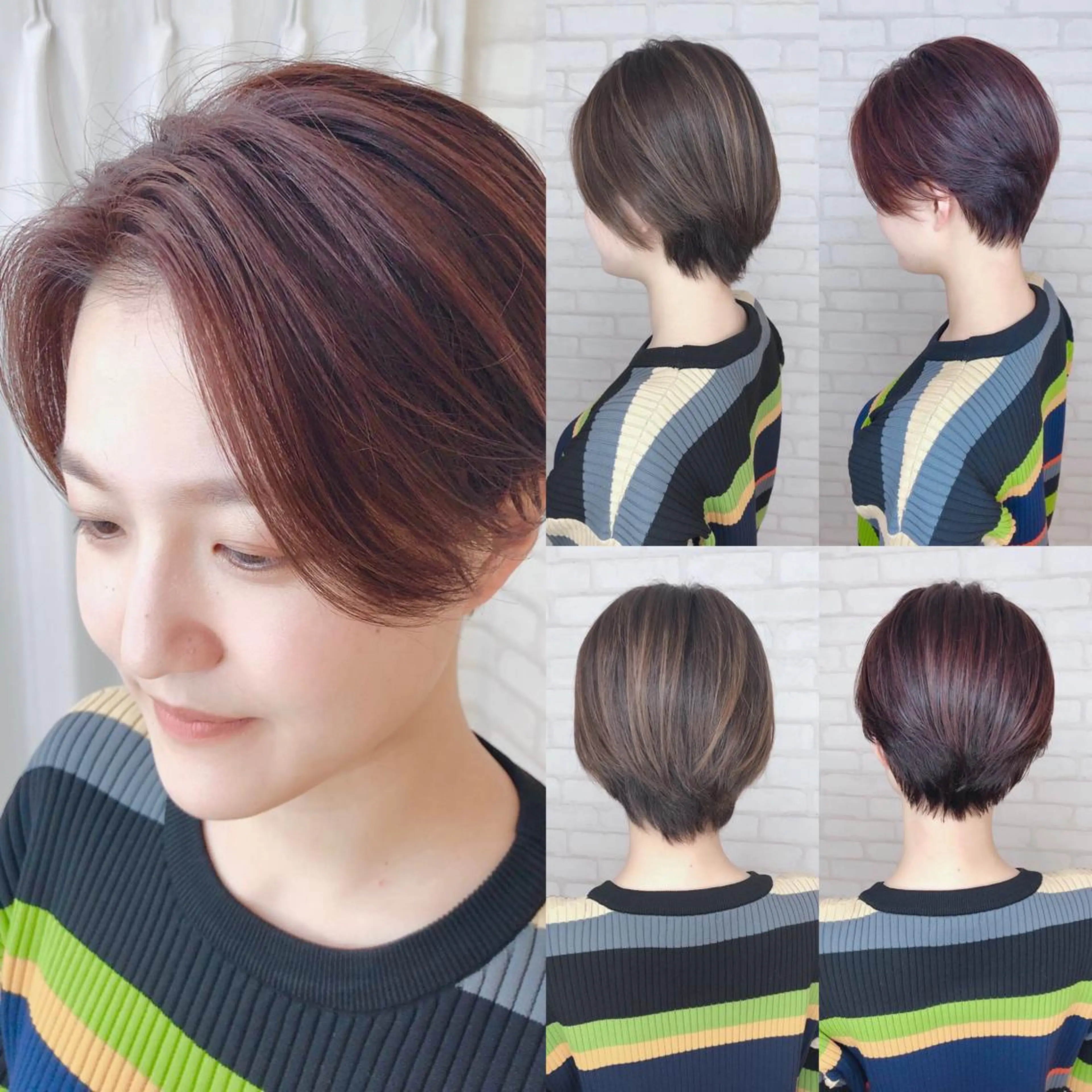 ショート カラー アビリタ 警固のヘアスタイル