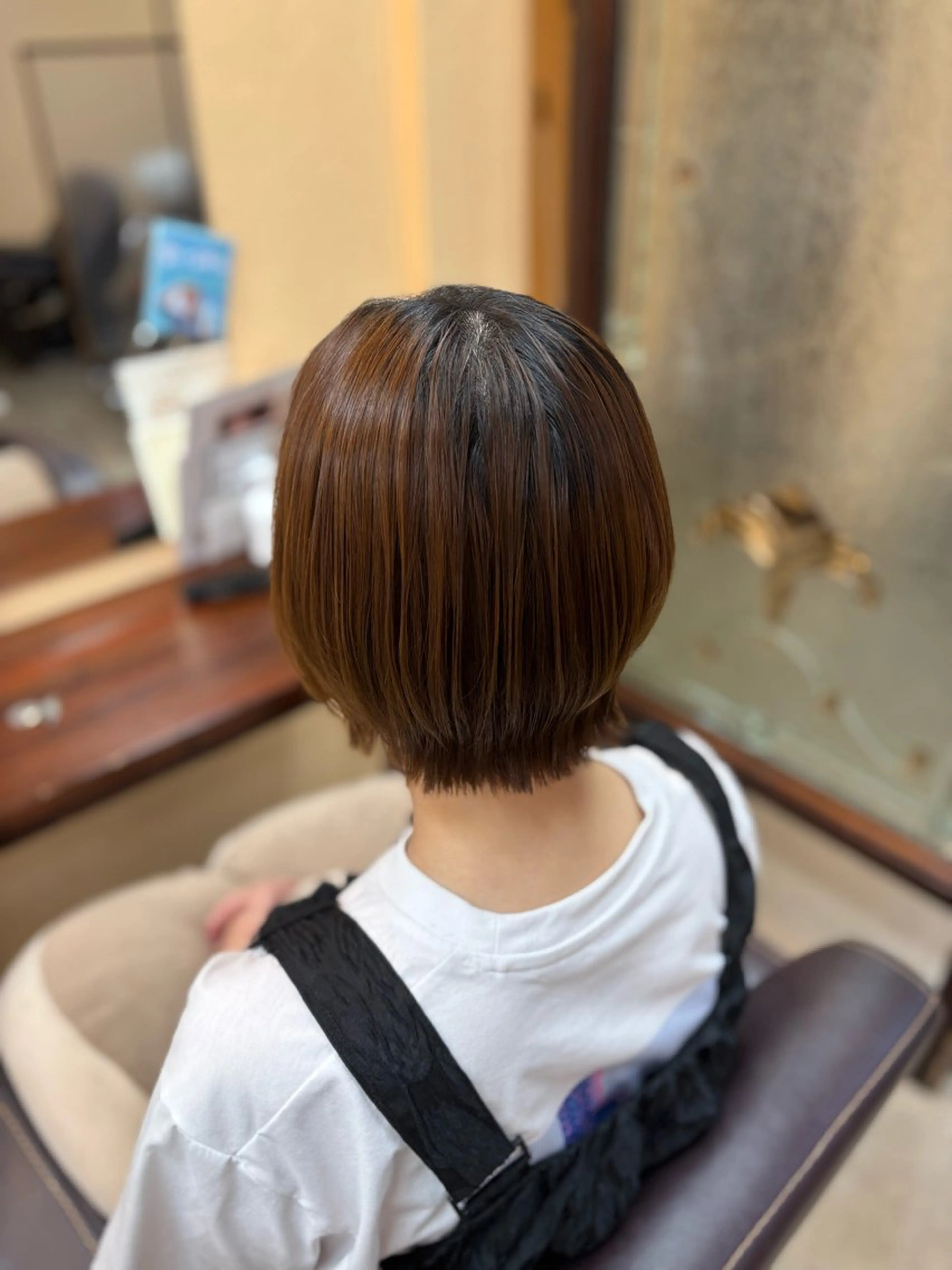 ミディアム ボブ くびれヘア 外ハネヘア ほのか🎀️🫧水戸 🫧elve🎀のヘアスタイル