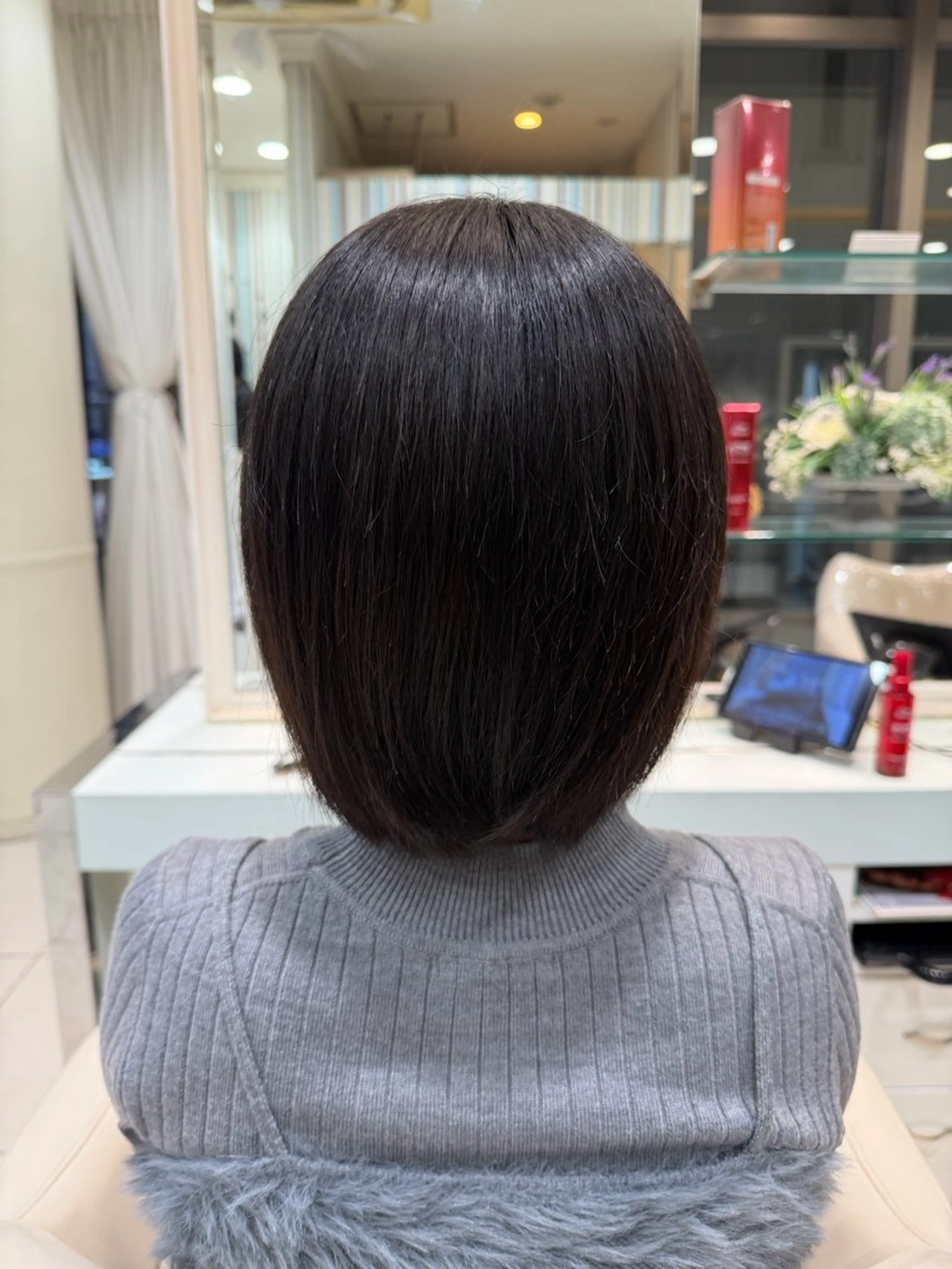 【レディース限定💖】【ボブカット限定✨】切りっぱなしボブカット💇‍♀️ワンレンボブの写真