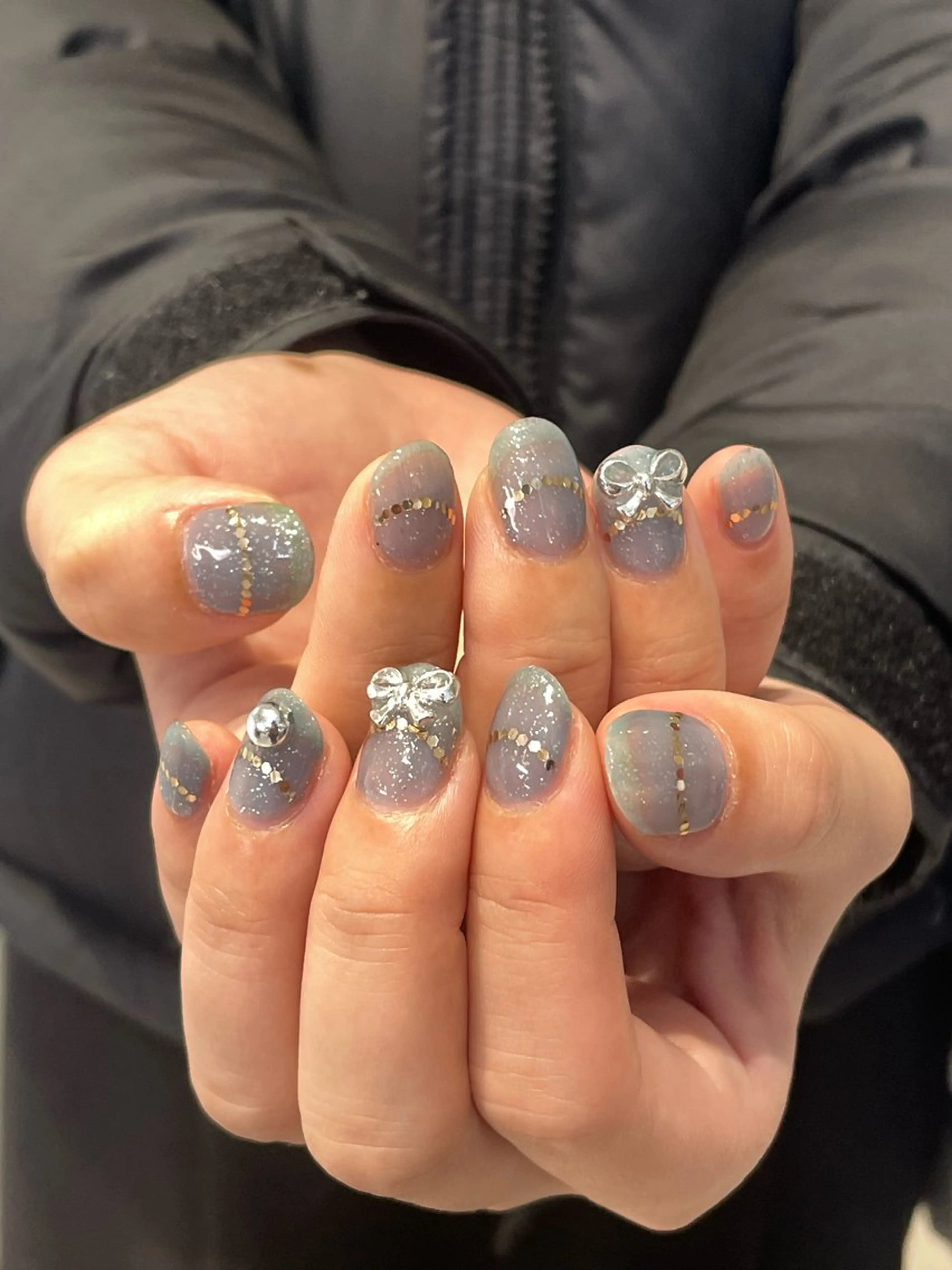 ネイル ハンドネイル 🌟暖色系ハイトーン 🌟AIのヘアスタイル