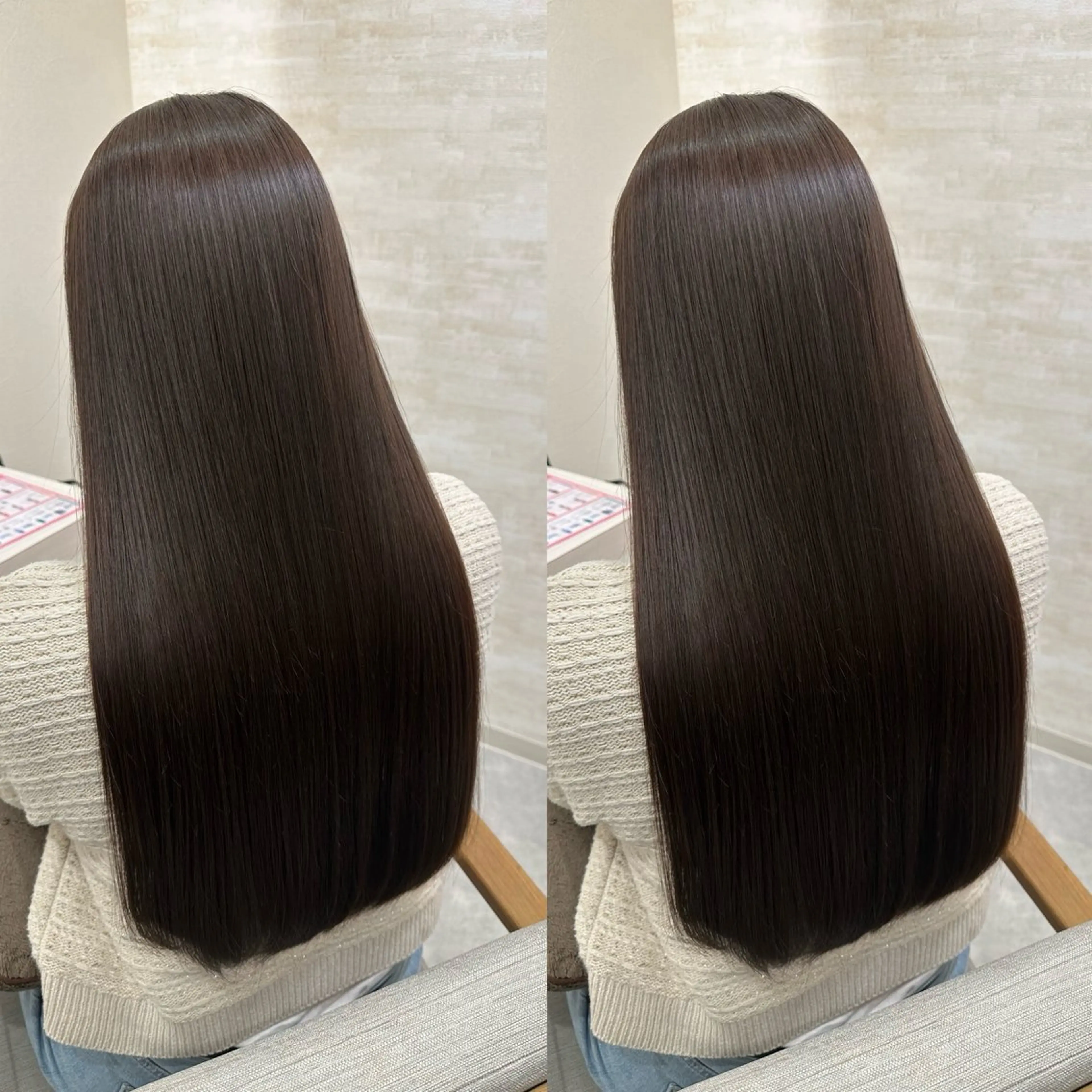 ロング 縮毛矯正 トリートメント カット ヘアカラー トリートメント 髪質改善&ヘアケア 永山若奈のヘアスタイル