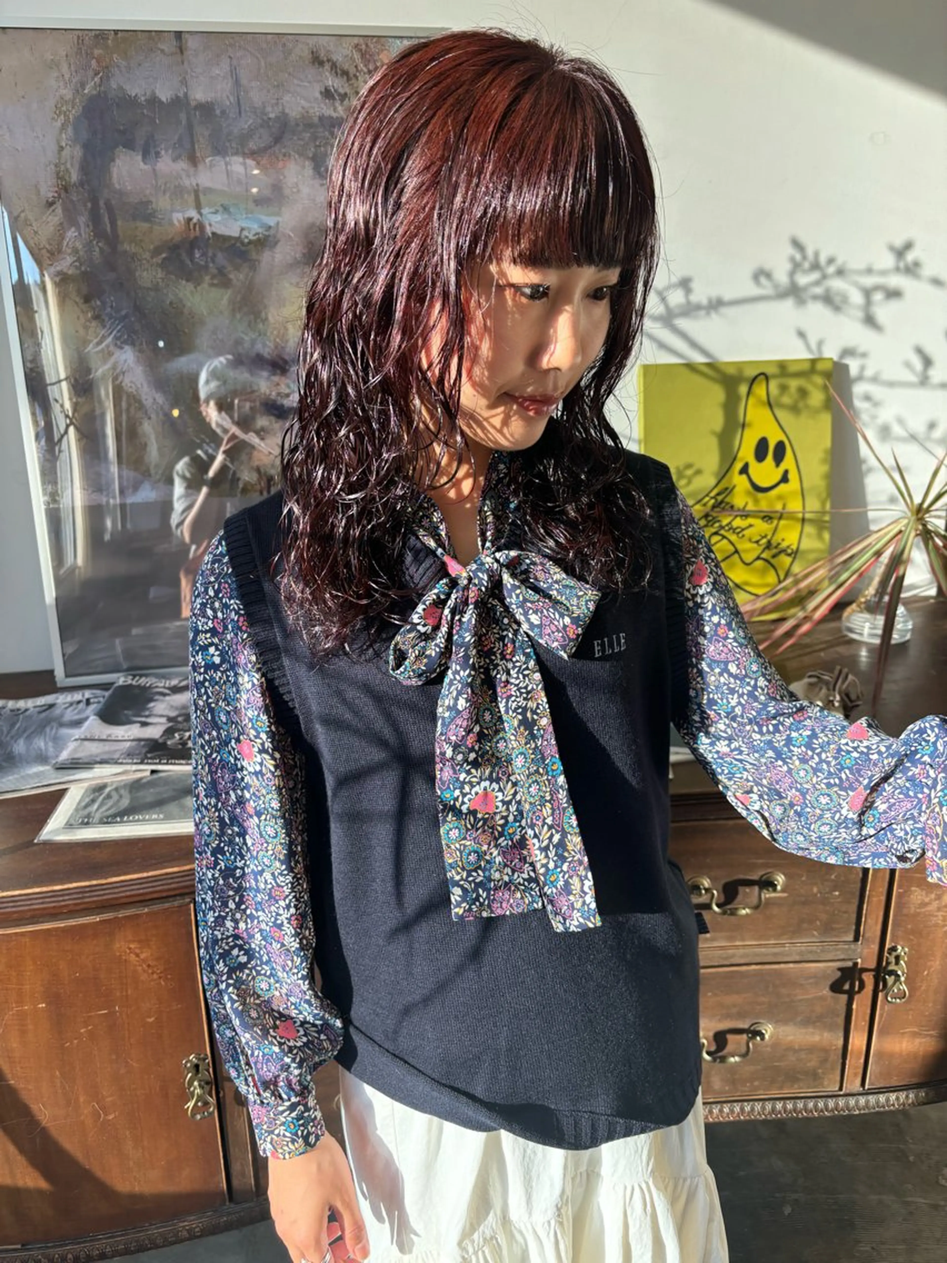 カラー カット ヘアカラー トリートメント fuka/ボブ/ ストレート/暖色のヘアスタイル