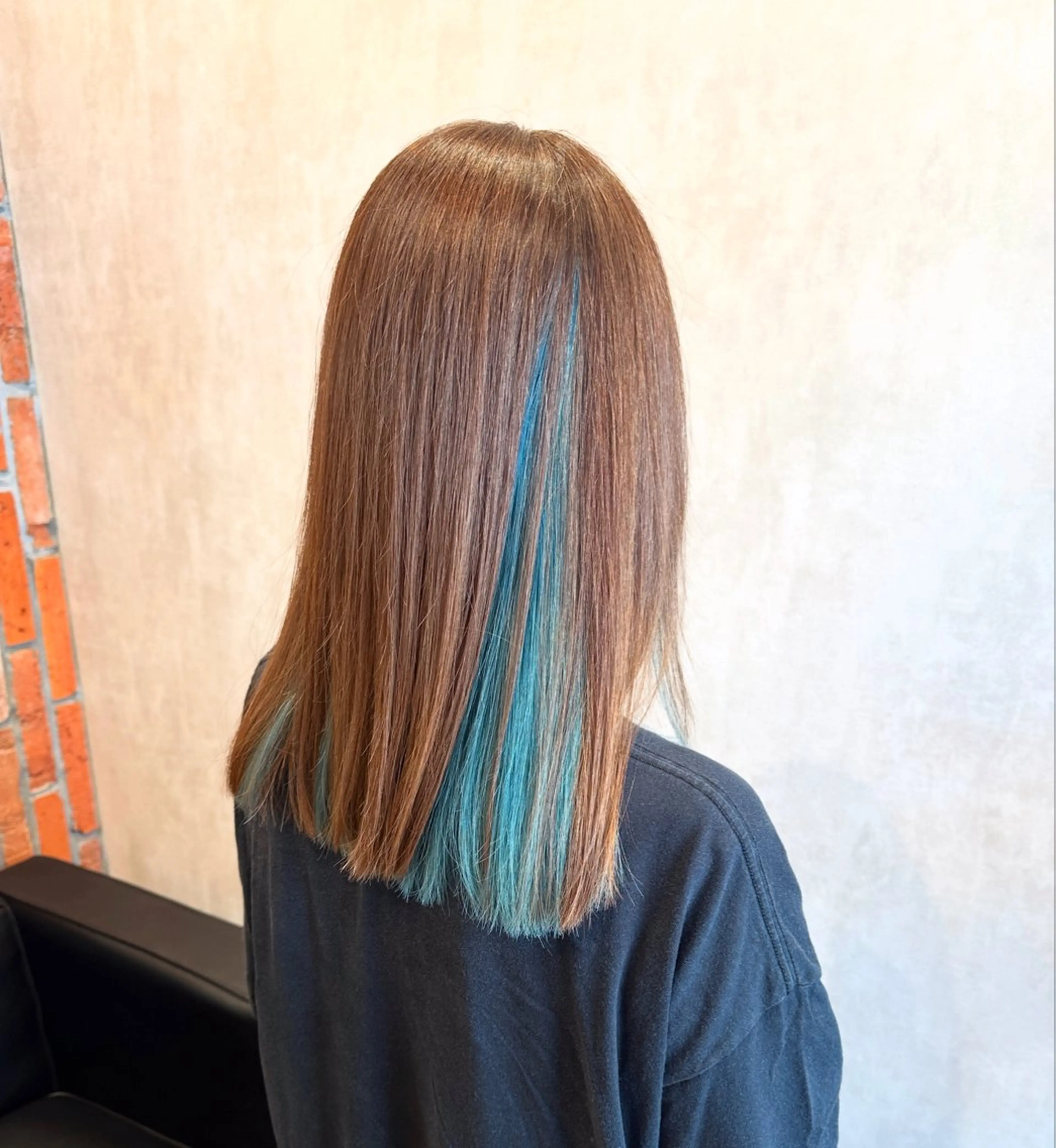 セミロング ヘアカラー ハイライト/ ブリーチ😈小倉😈のヘアスタイル