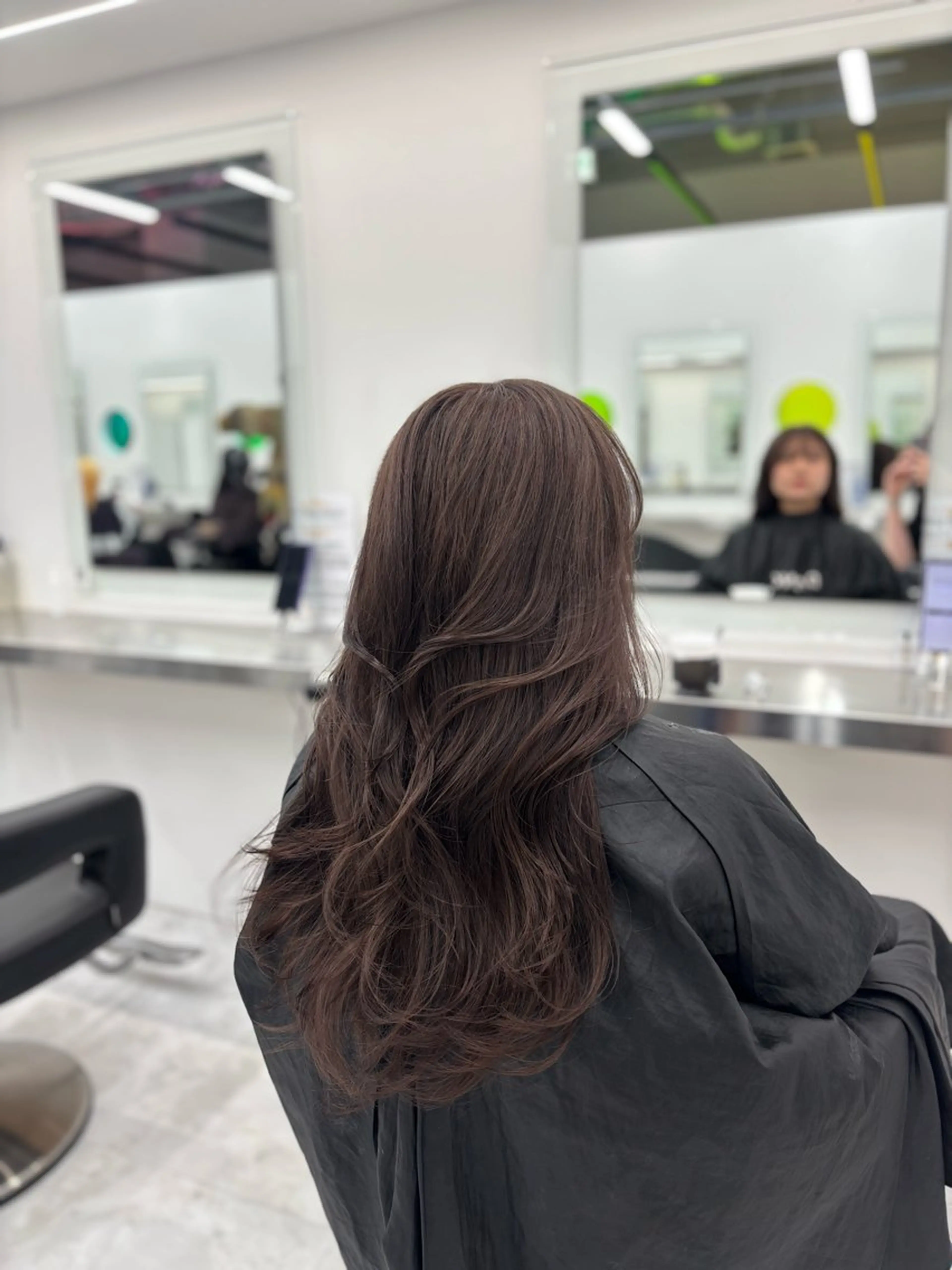 ロング カラー ヘアカラー トリートメント 韓国風暗髪ヘア🤍 🫧MIREIのヘアスタイル