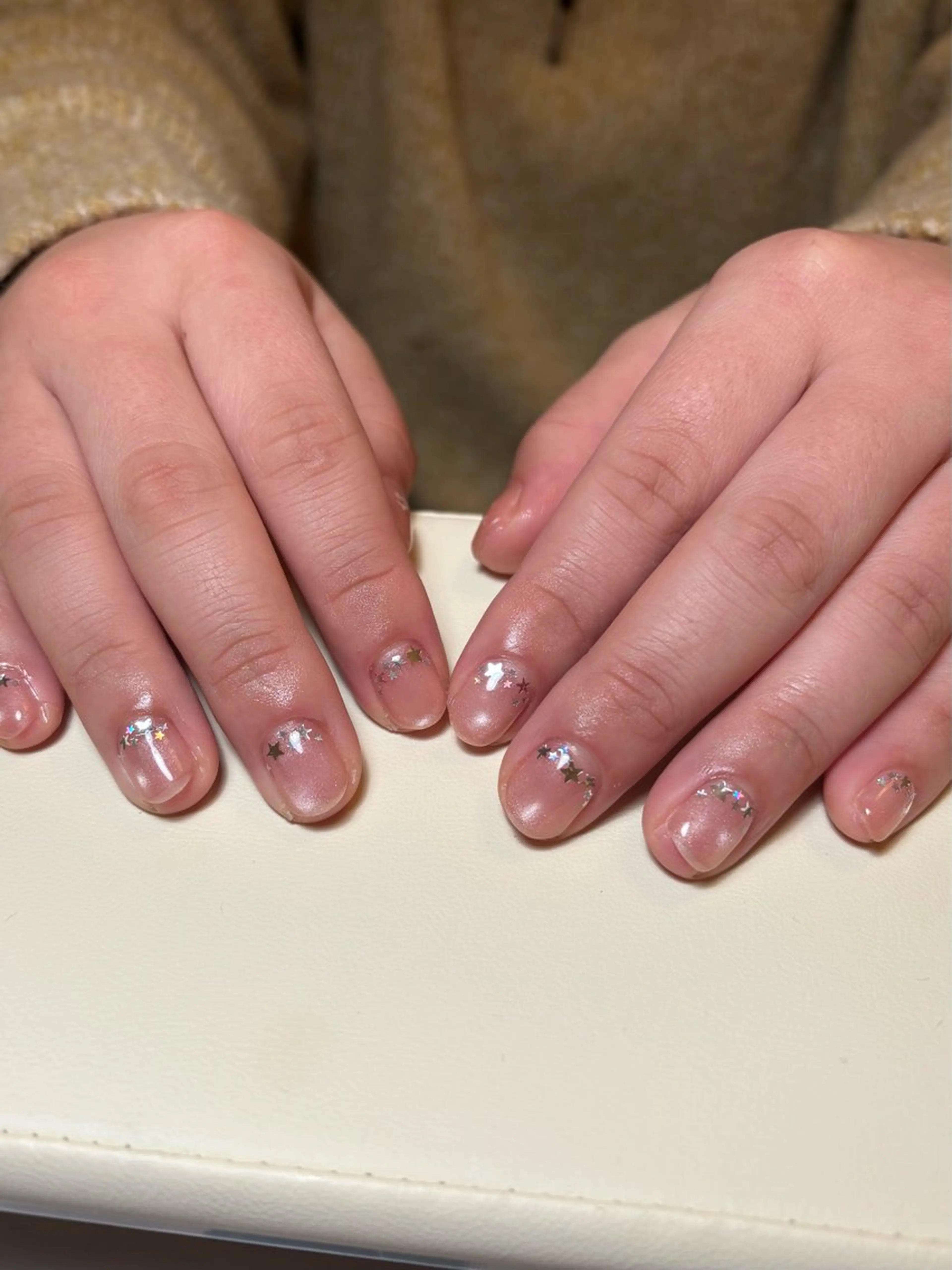 ネイル 氷ネイル・うるうるネイル マグネットネイル ハンドネイル my little 𖠿 .゜のネイルデザイン