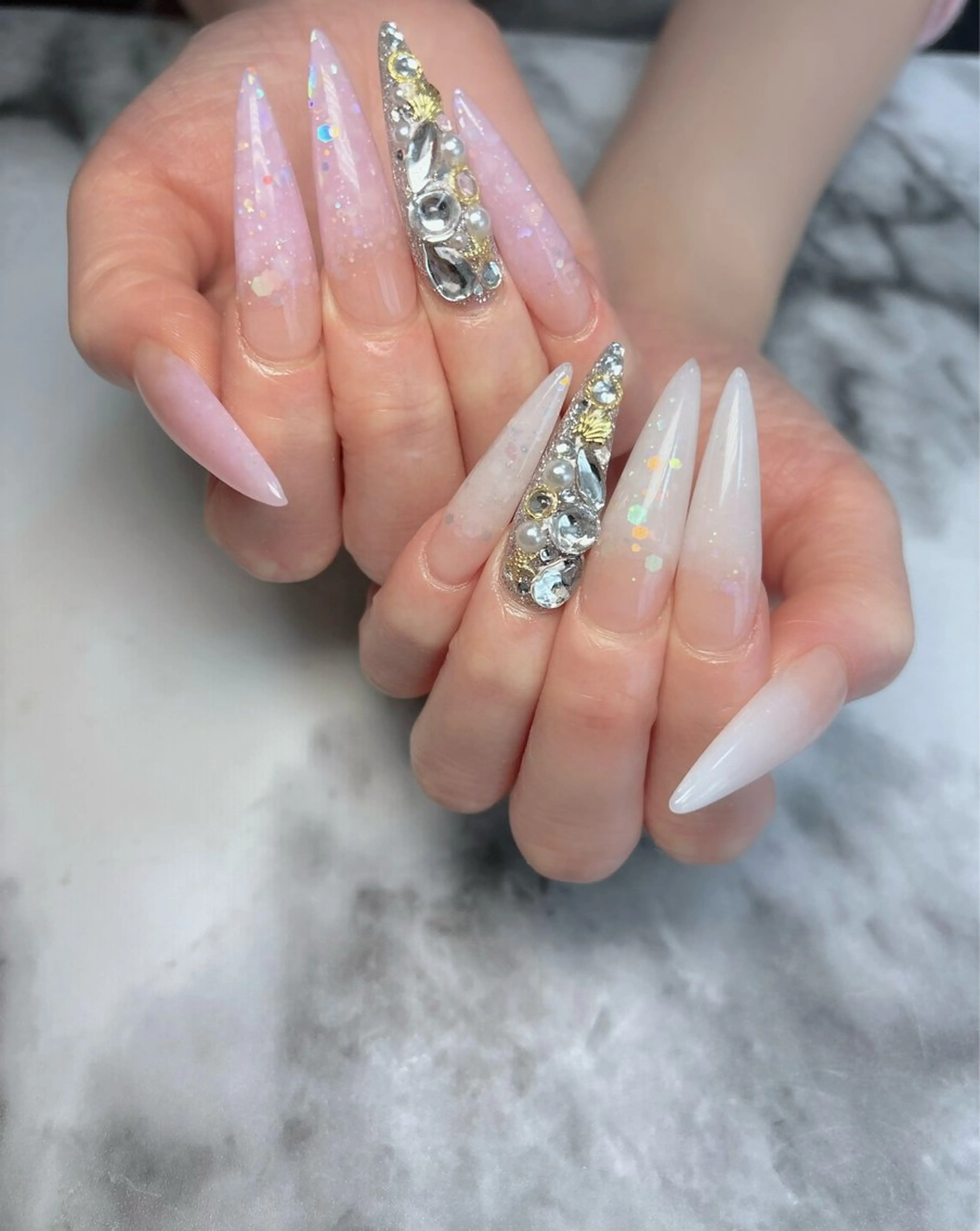 ネイル ロングネイル ハンドネイル salon de belnetta所属・kayo 💅のネイルデザイン