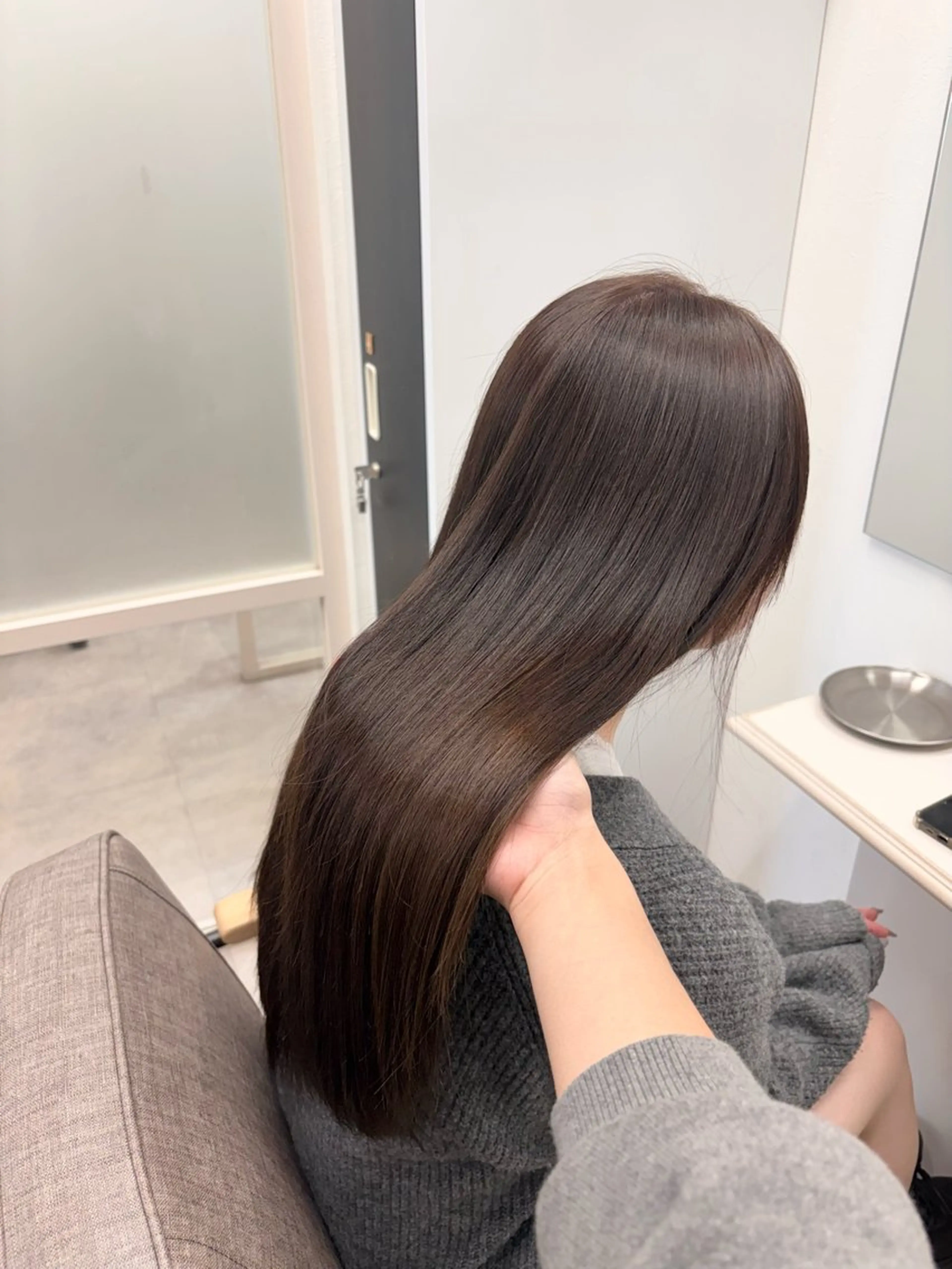 ロング カット ヘアカラー トリートメント ヘアアレンジ🪽🎀 艶カラー/天王寺のヘアスタイル