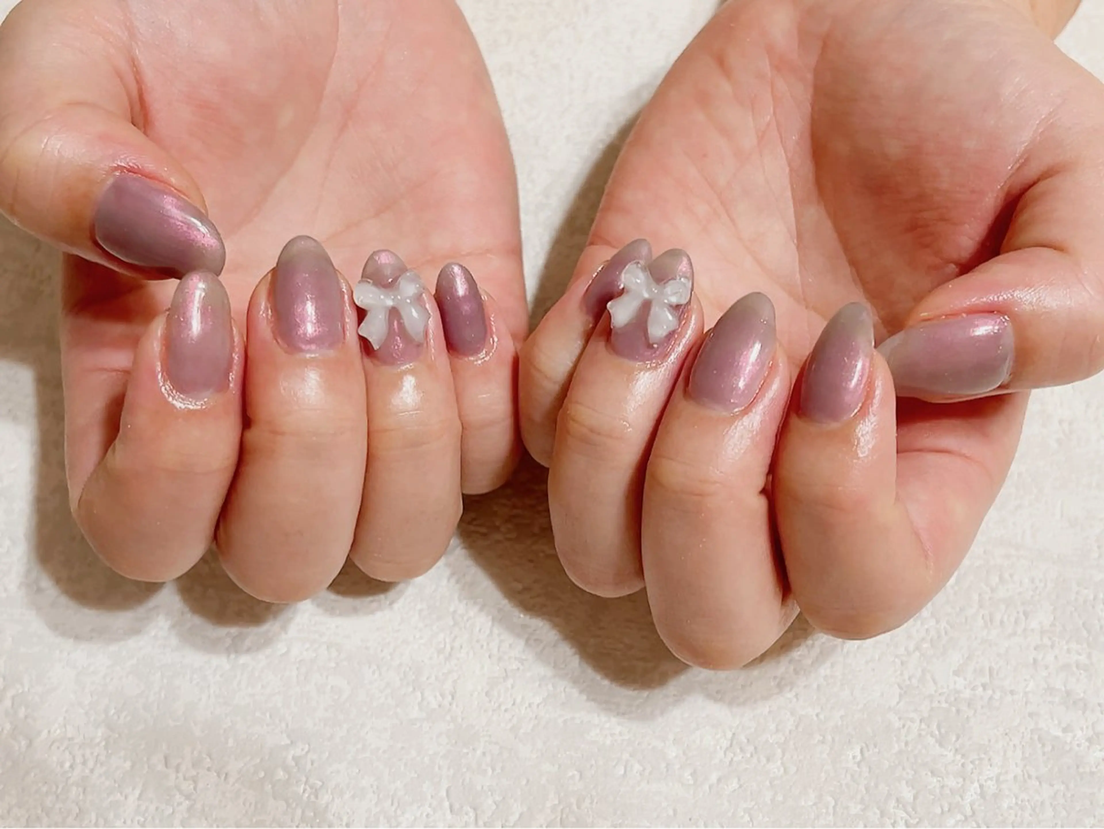 ネイル クリアネイル フットネイル ジェルネイル パラジェル リボン kikinail 溝の口のネイルデザイン