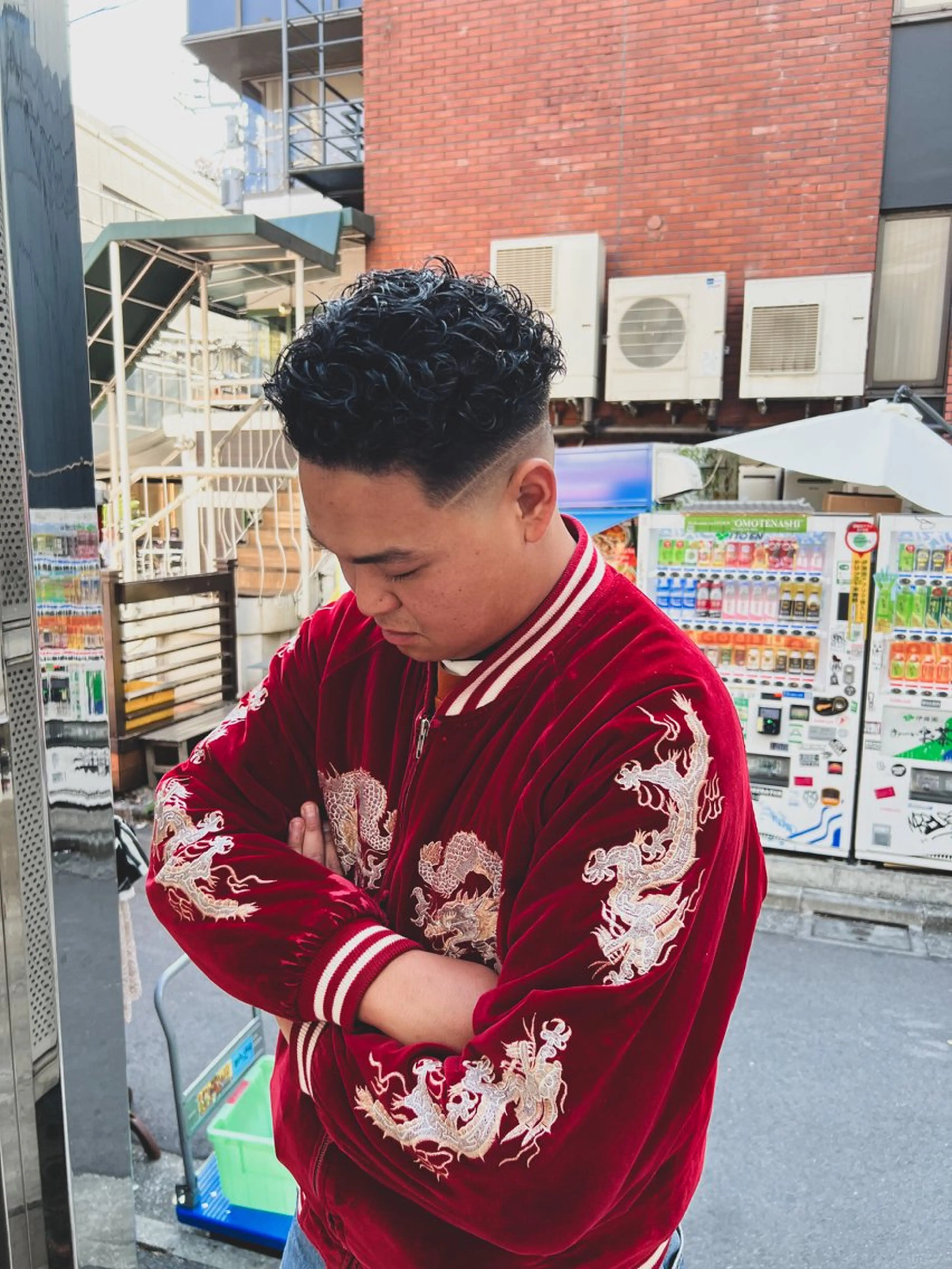 ショート パーマ メンズ 豊崎 佑輔のヘアスタイル