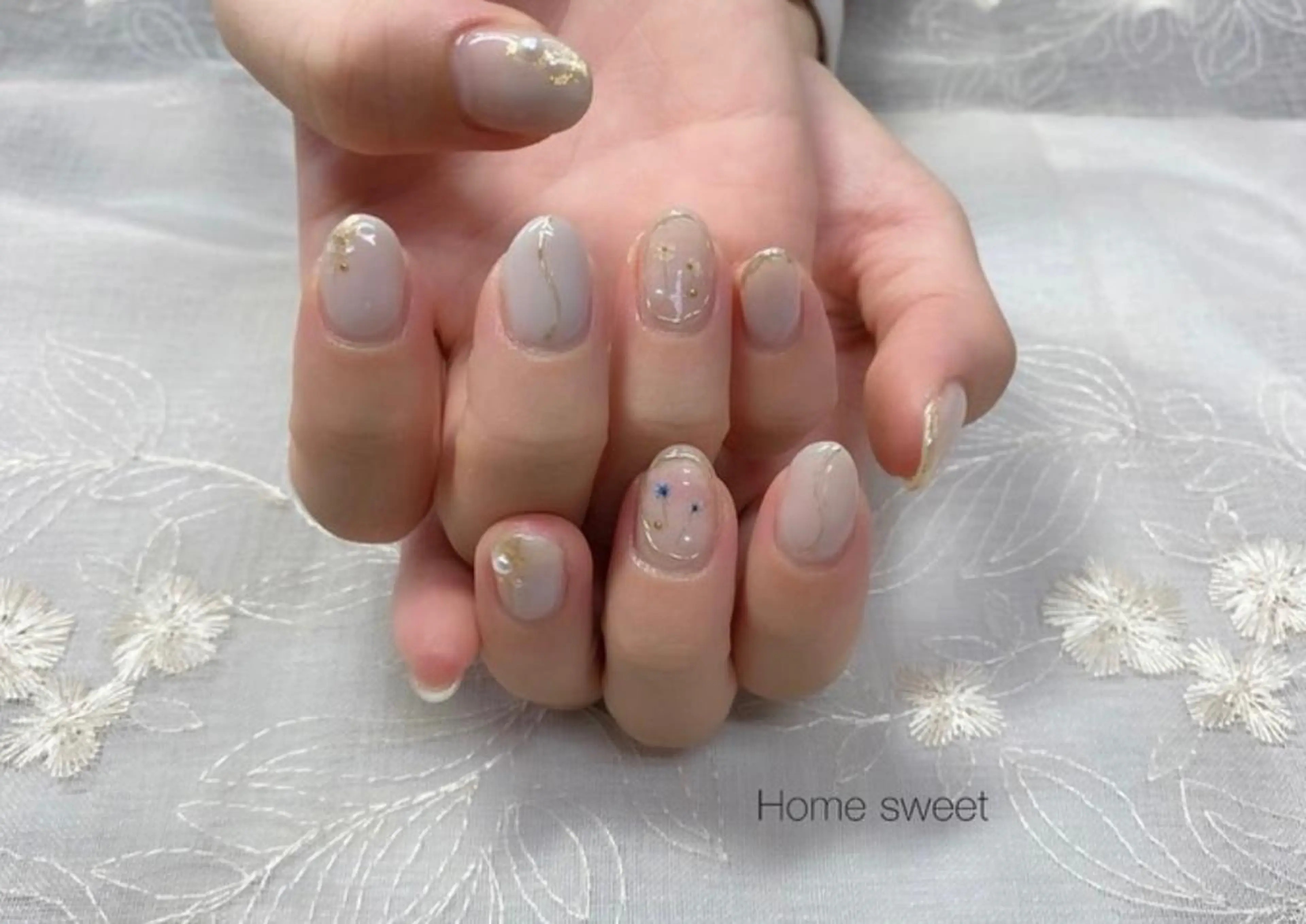 ネイル ハンドネイル ショートネイル. Home sweetのネイルデザイン