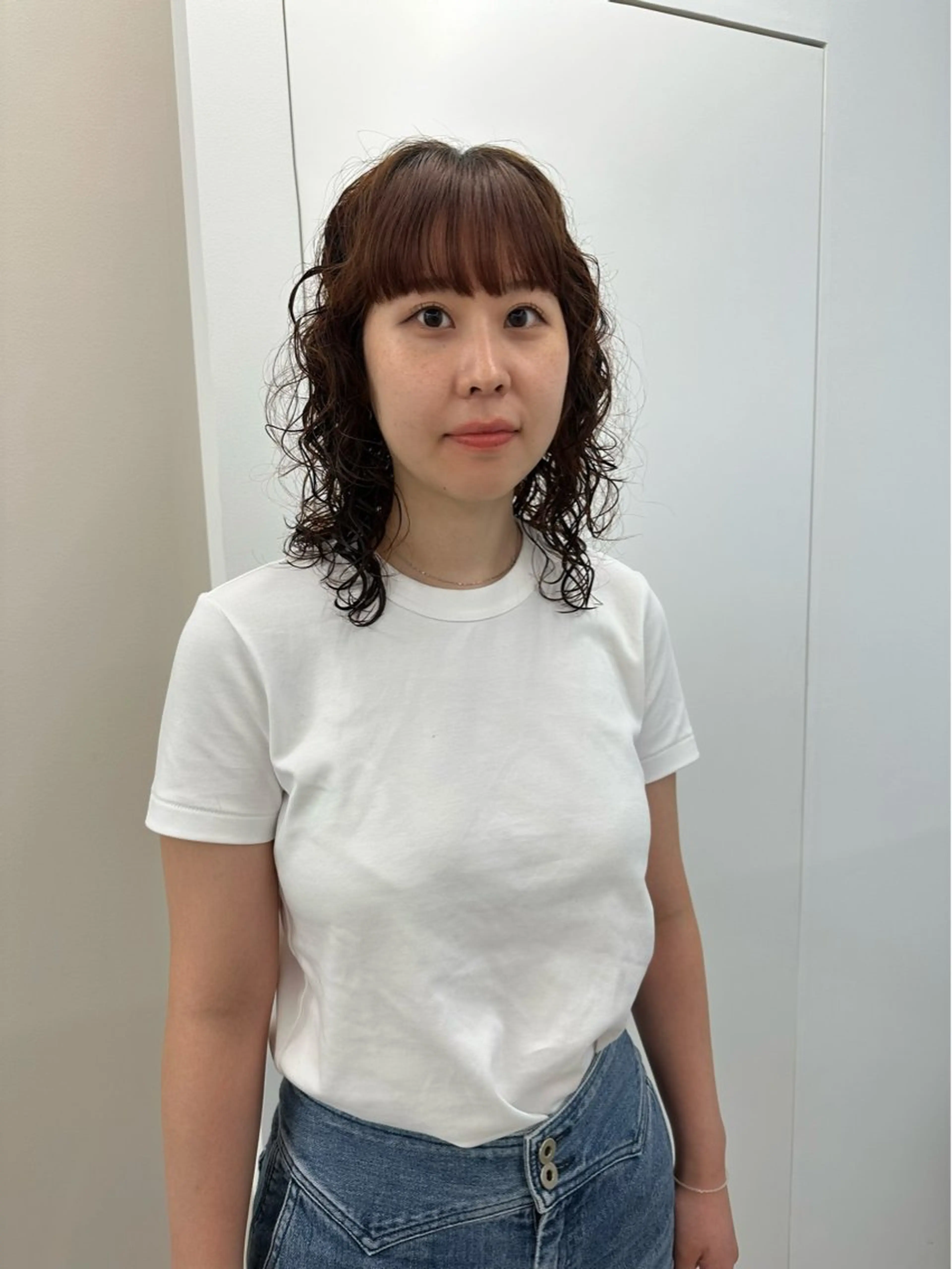 ミディアム カラー パーマ キッズ オトナヘア🌸 harukaのヘアスタイル