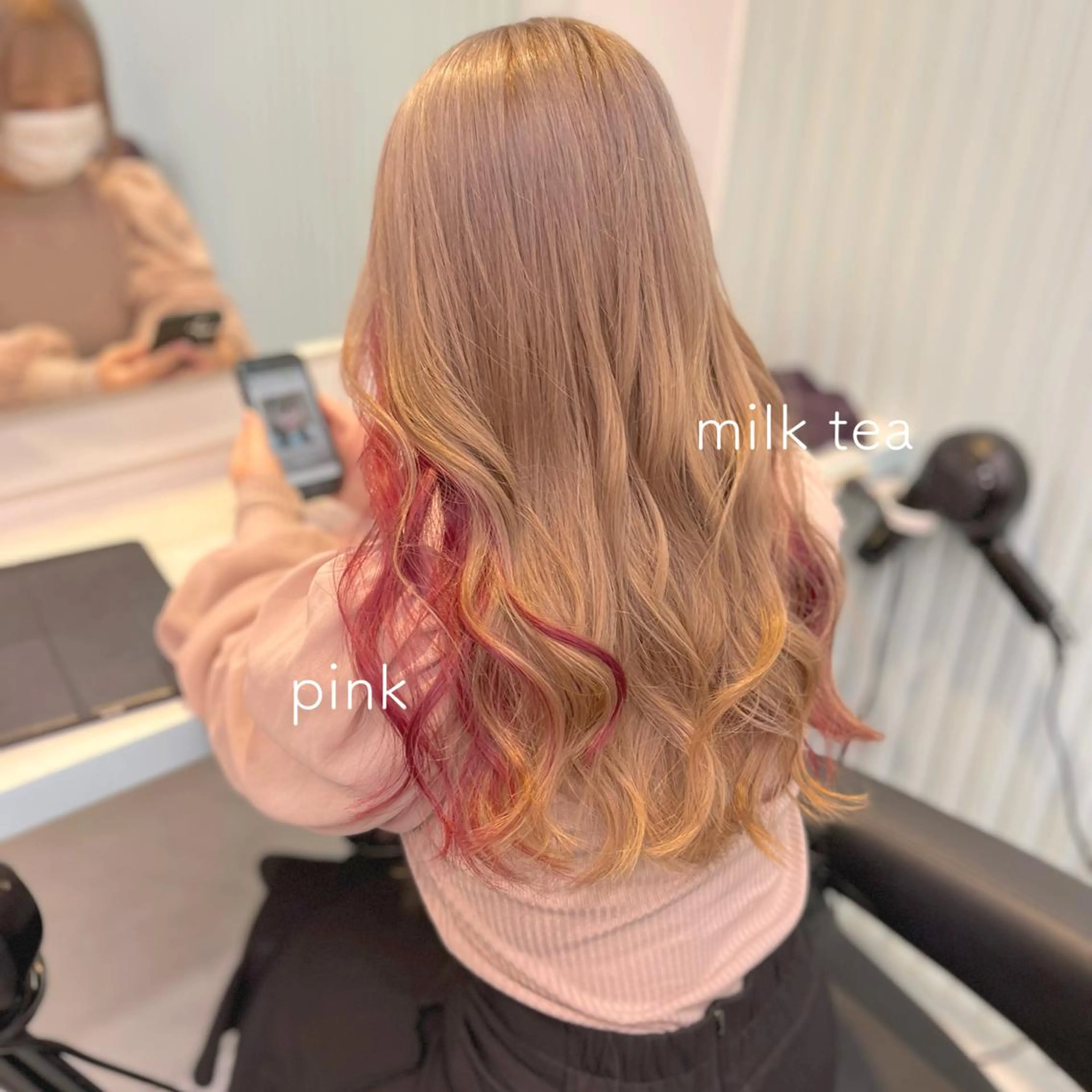 ロング カラー ヘアアレンジ ヘアカラー トリートメント ヘアセット 愛されカラー🩷 はるなのヘアスタイル