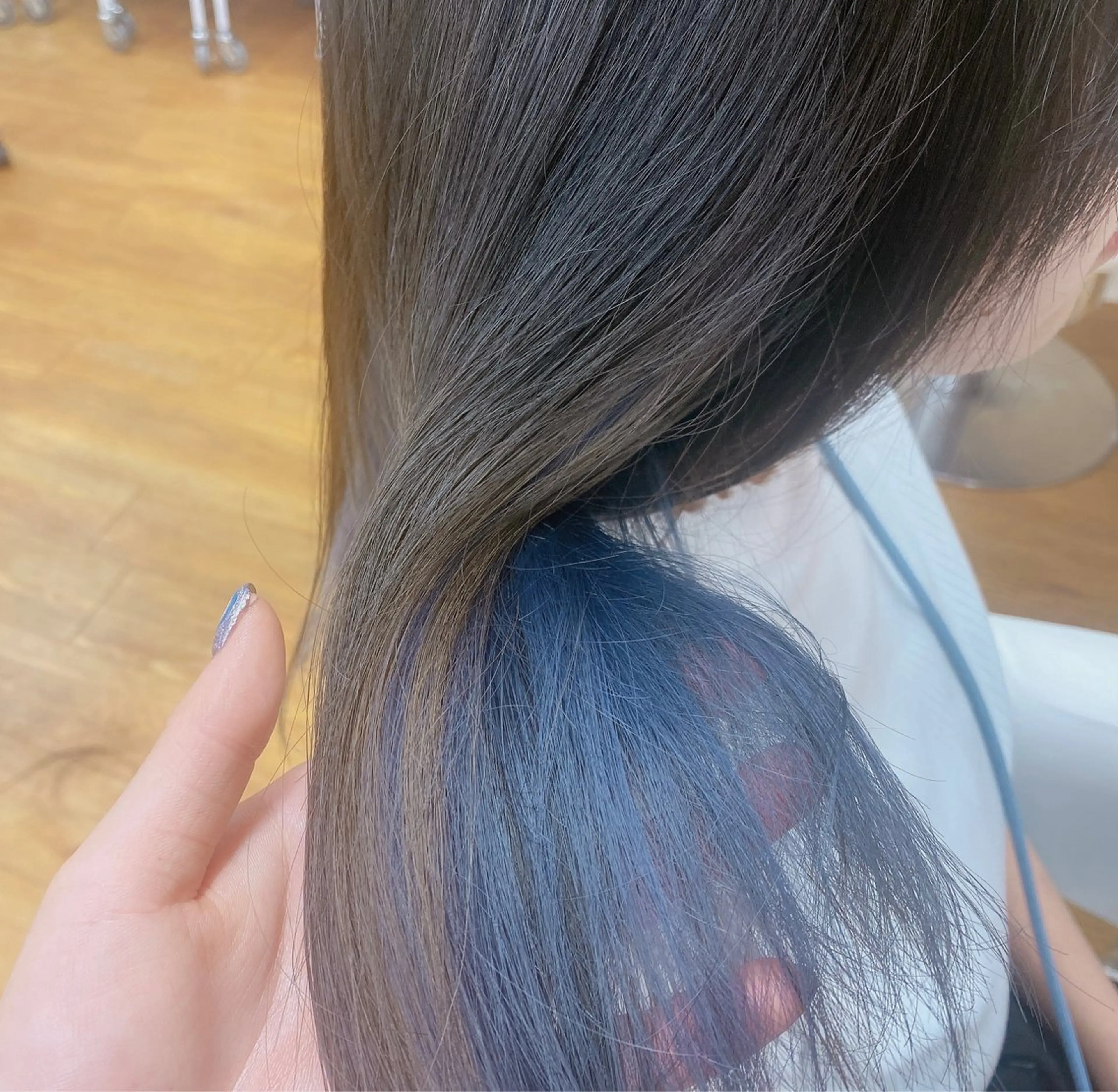 ロング カラー ブルーカラー インナーカラー sagedoue MIZUKI✂️のヘアスタイル