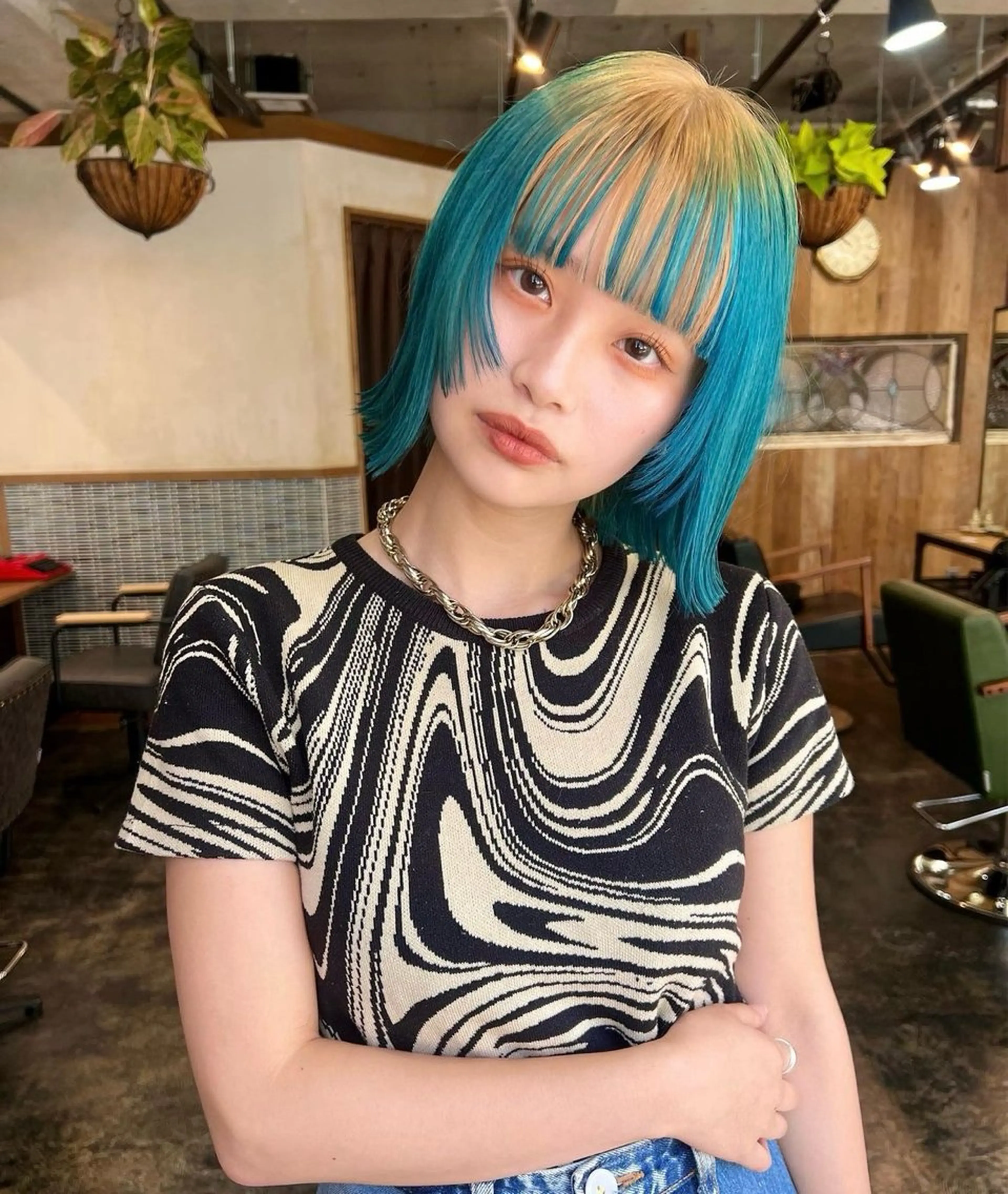 ショート ボブ ブリーチ/ハイトーン 心斎橋/honokaのヘアスタイル