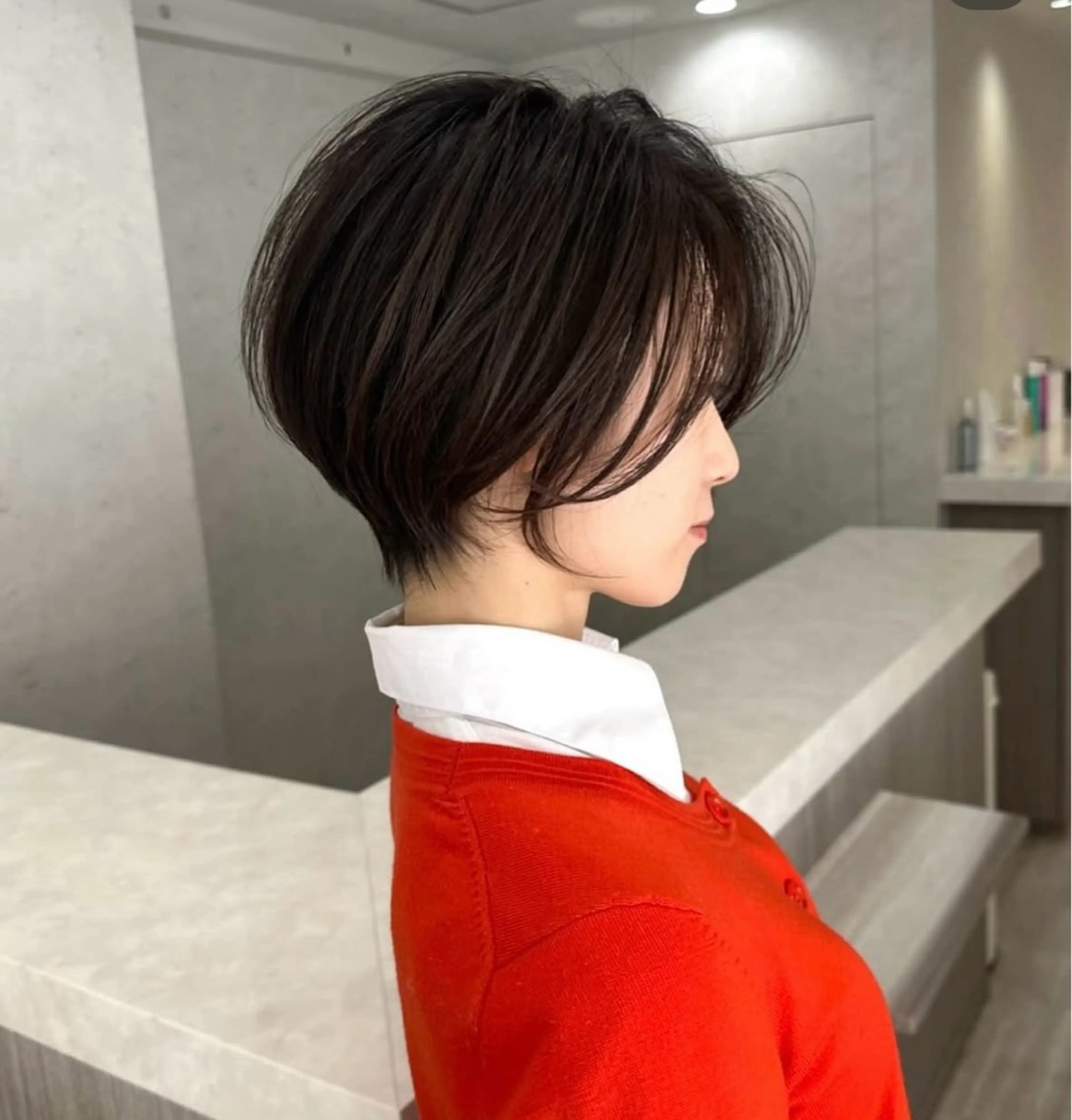 ショート 透明感カラー ふうか　渋谷のヘアスタイル