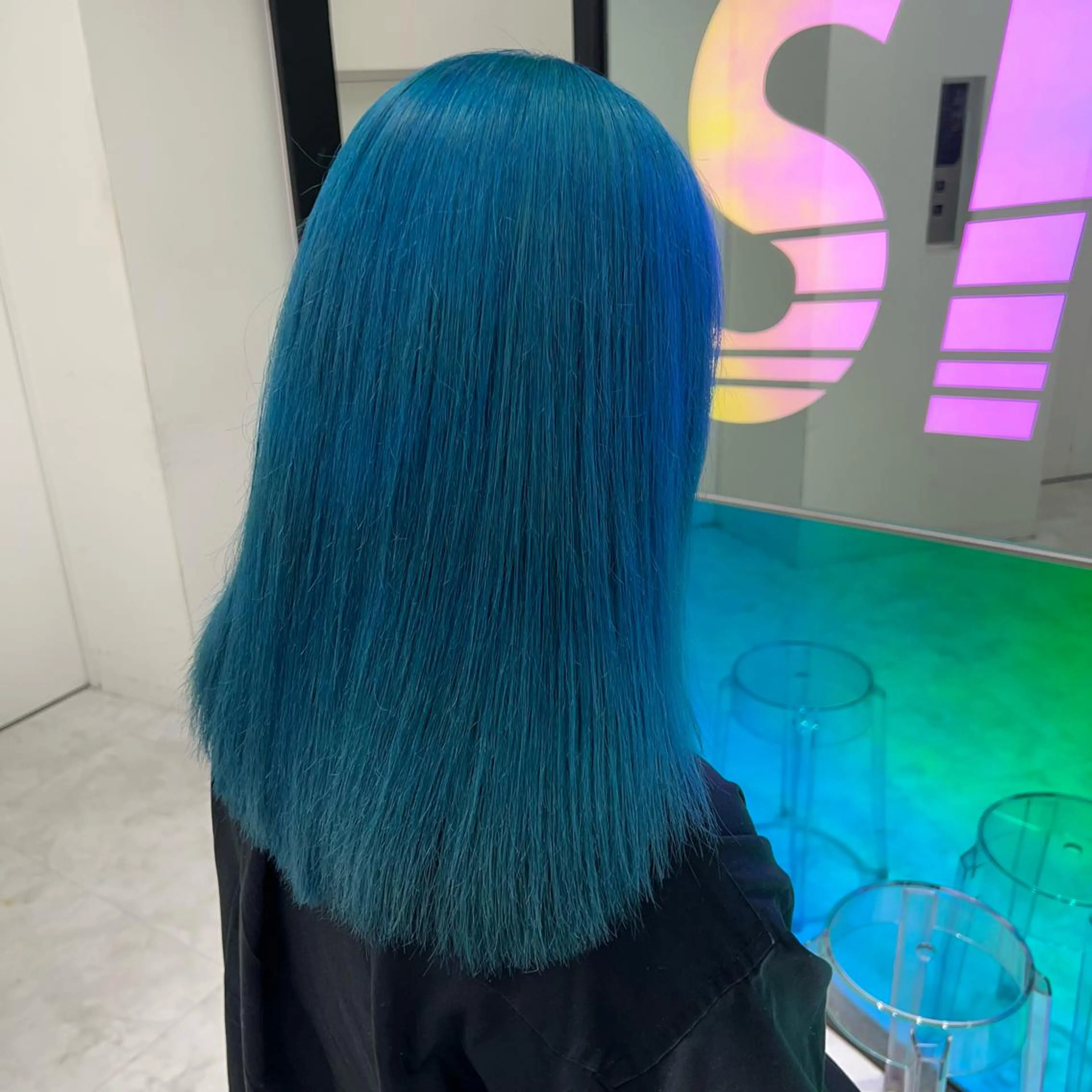 セミロング カラー ヘアカラー ヘアセット ワインレッド 🍒KAHOのヘアスタイル