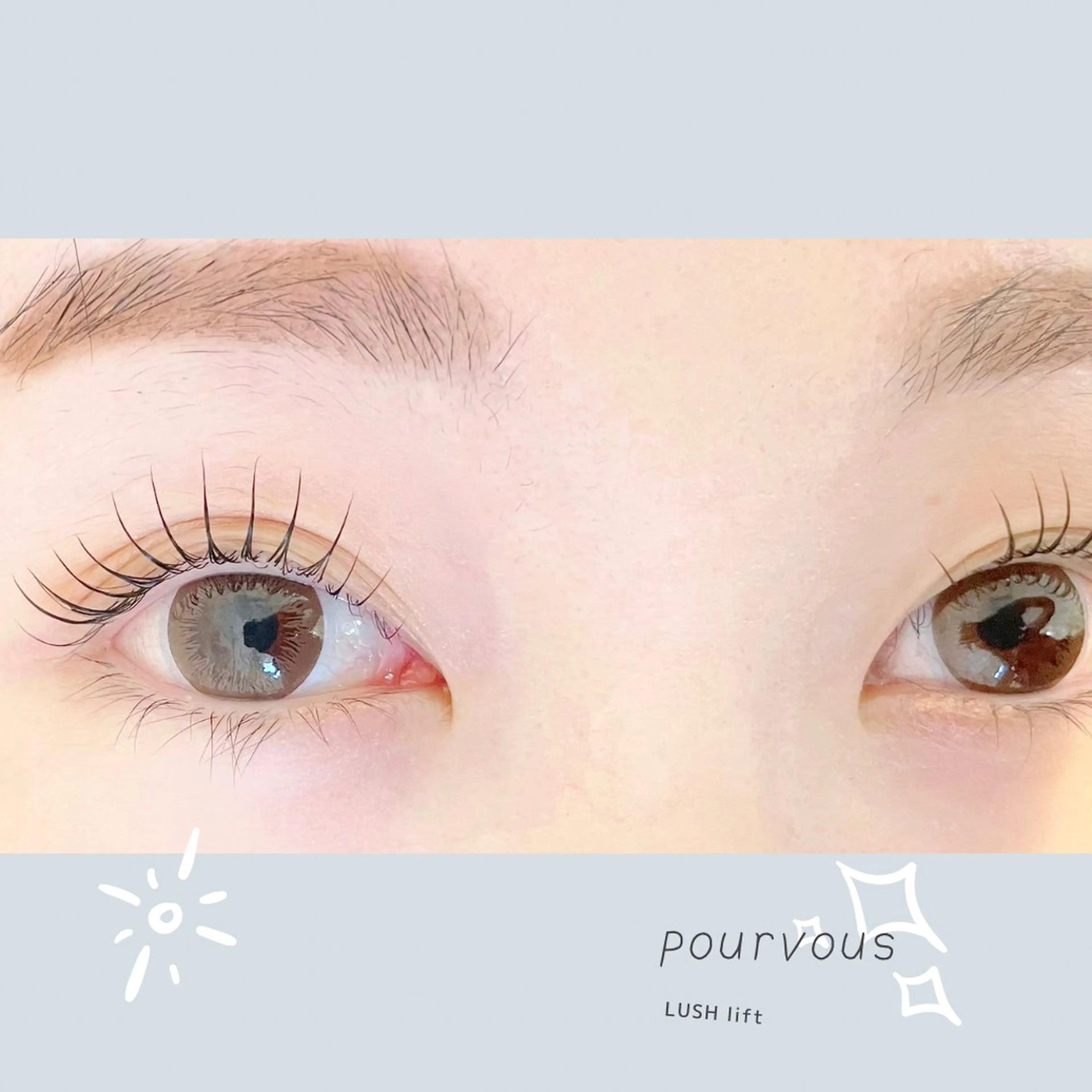 マツエク・マツパ アイブロウ pour voursのマツエク・マツパデザイン