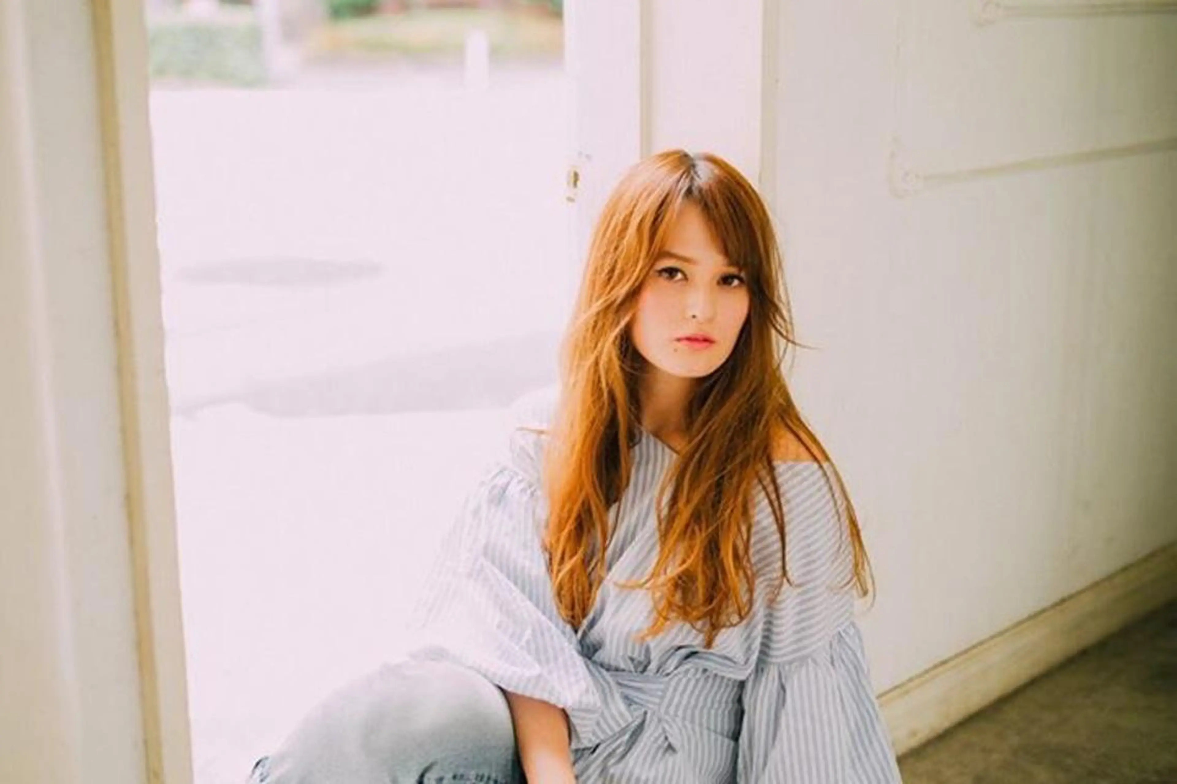 ロング カラー パーマ 舘野 太嘉宏のヘアスタイル