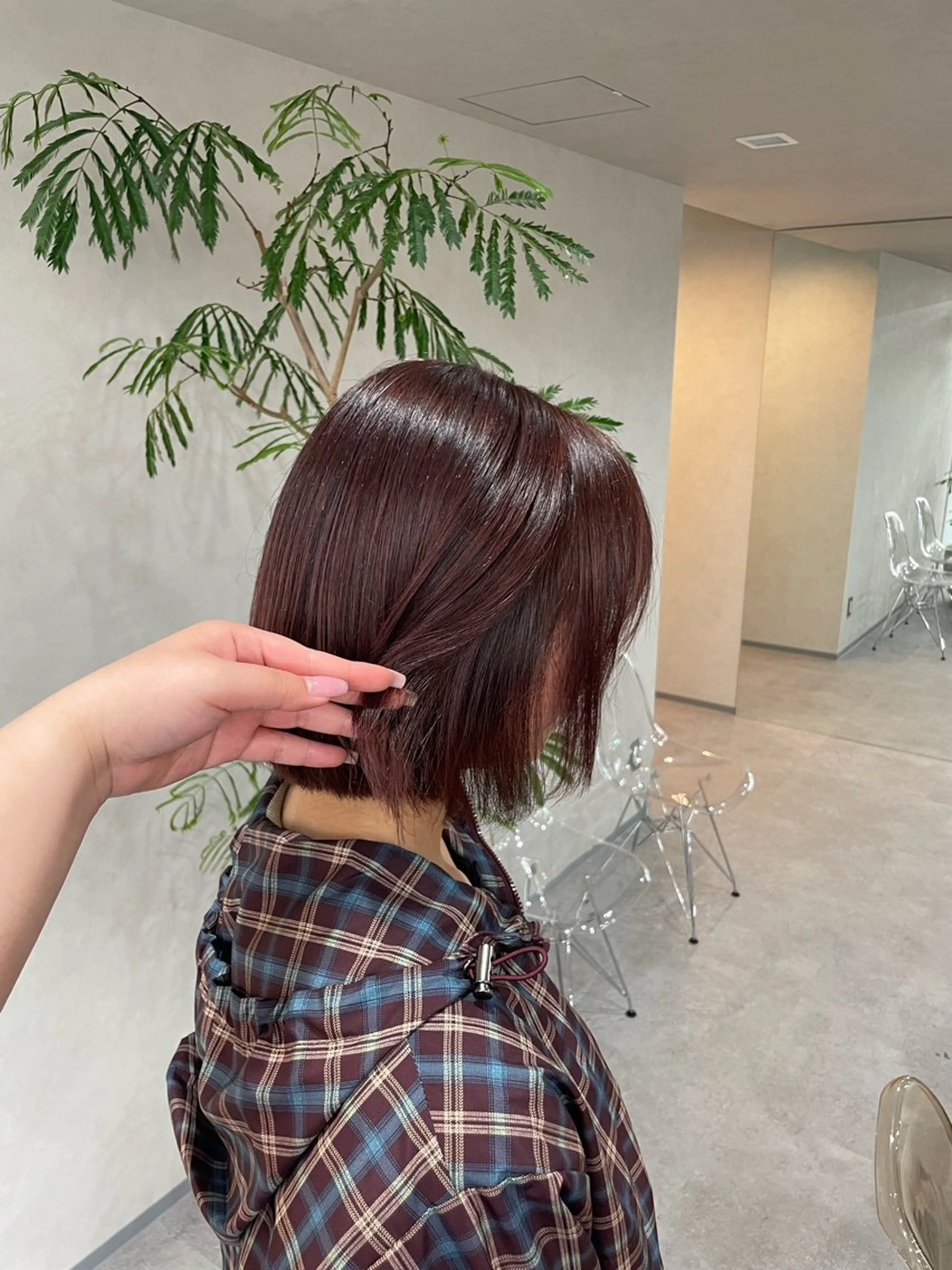 ショート カラー カット ヘアカラー トリートメント 🍐透明感カラー🍐 レイヤーカットのヘアスタイル