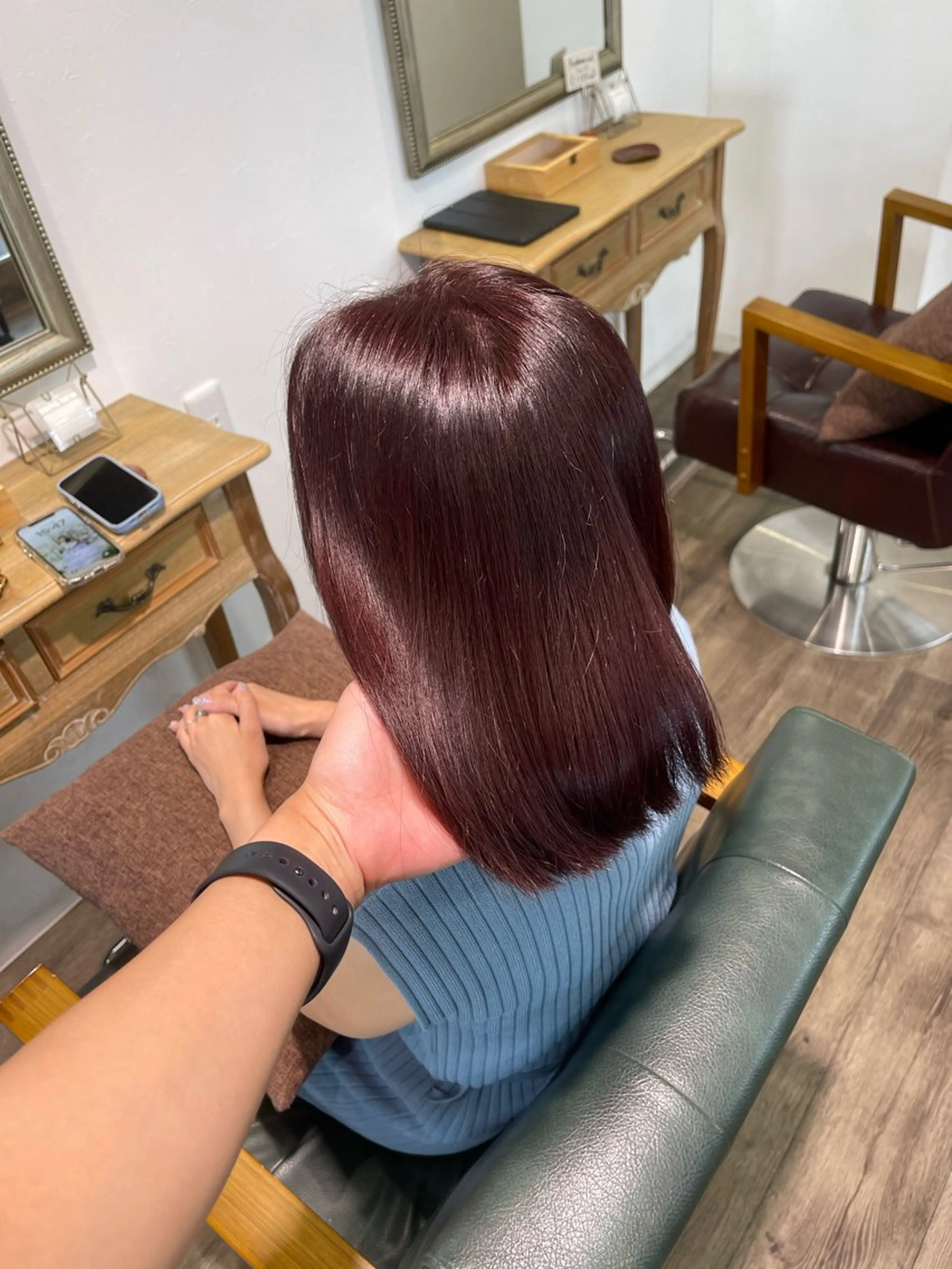 ミディアム カラー ヘアカラー トリートメント Felice Erikaのヘアスタイル