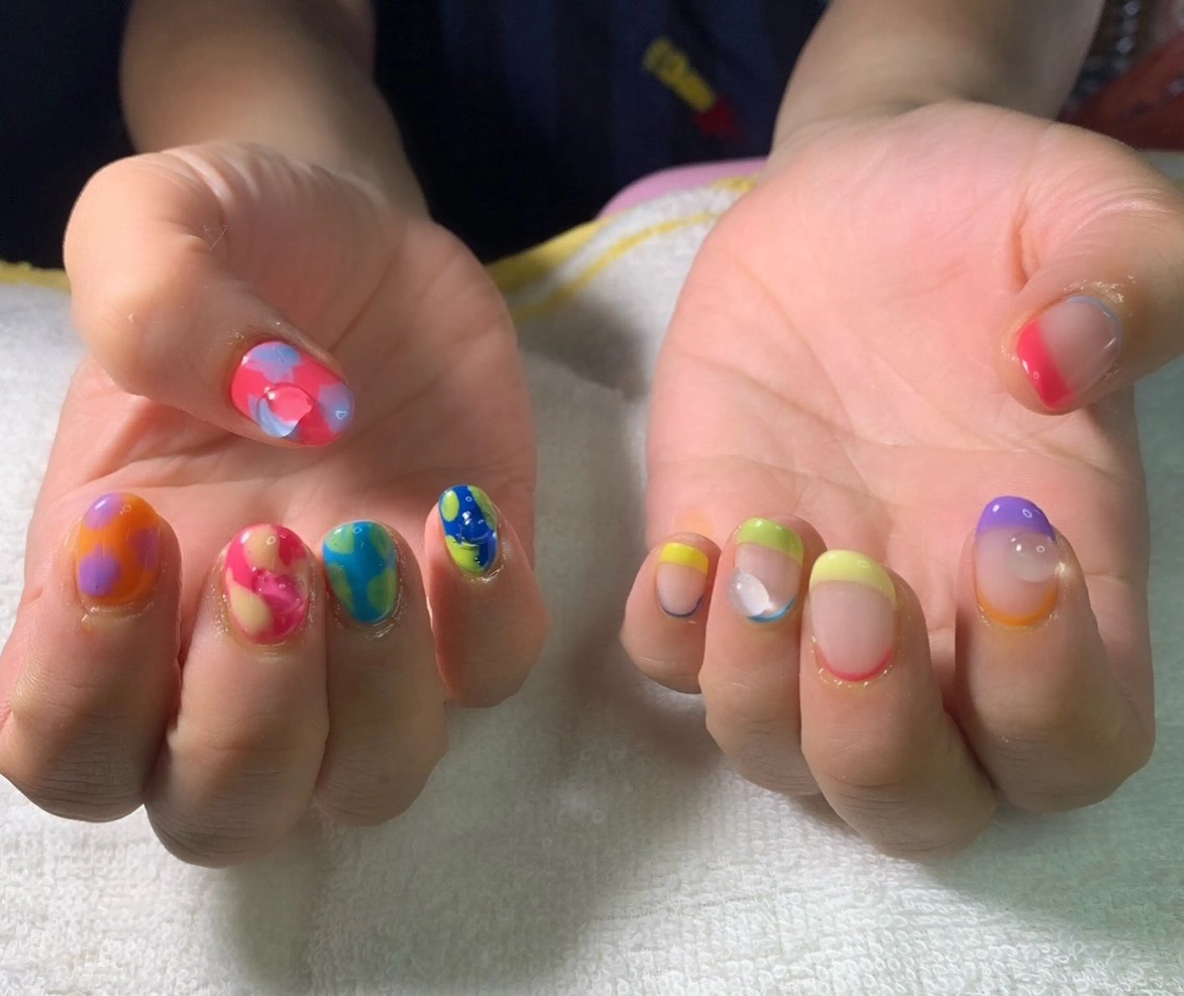 ネイル フレンチネイル 夏ネイル ハンドネイル フットネイル MHR nailのネイルデザイン