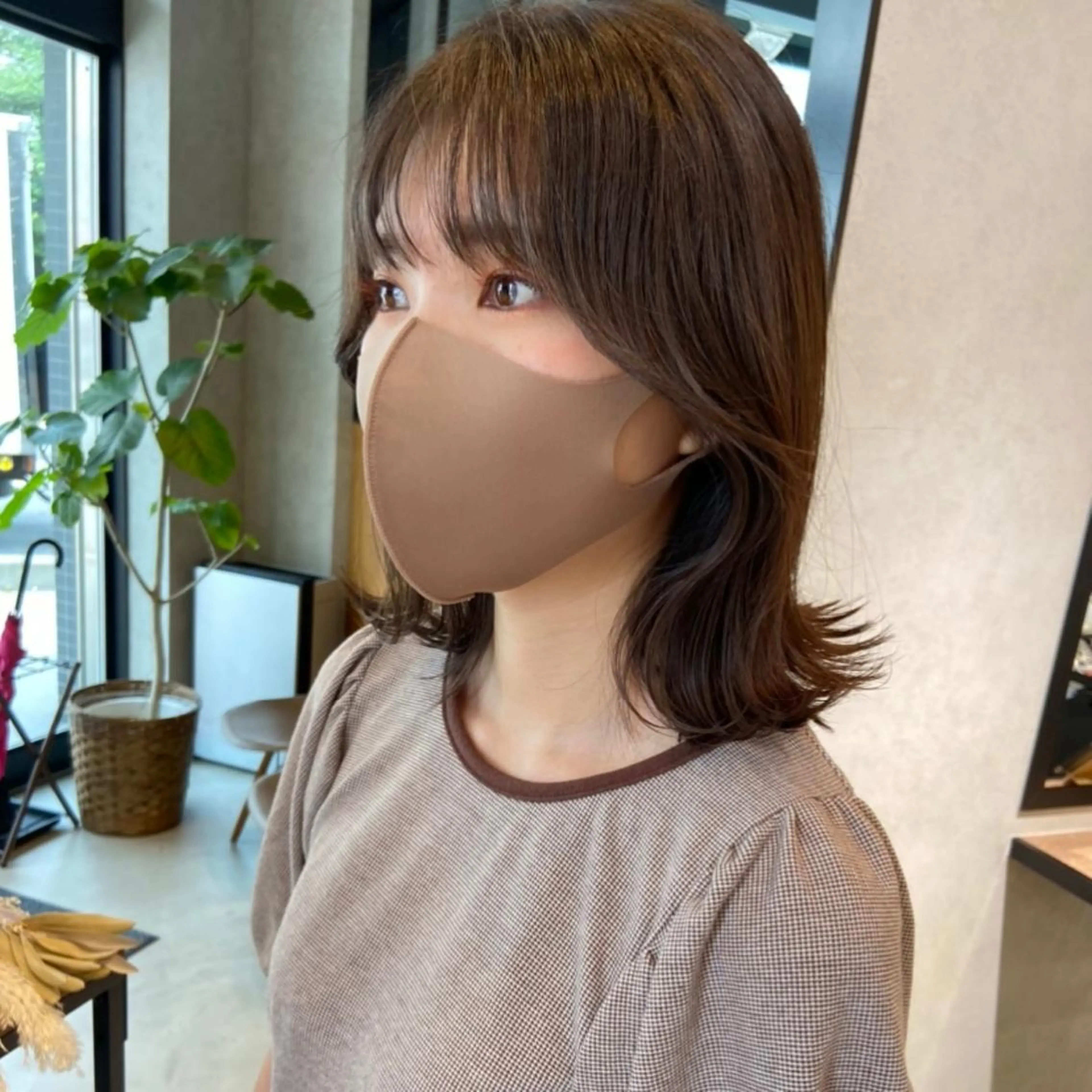 ミディアム 韓国風ヘア GLROW haruhiのヘアスタイル