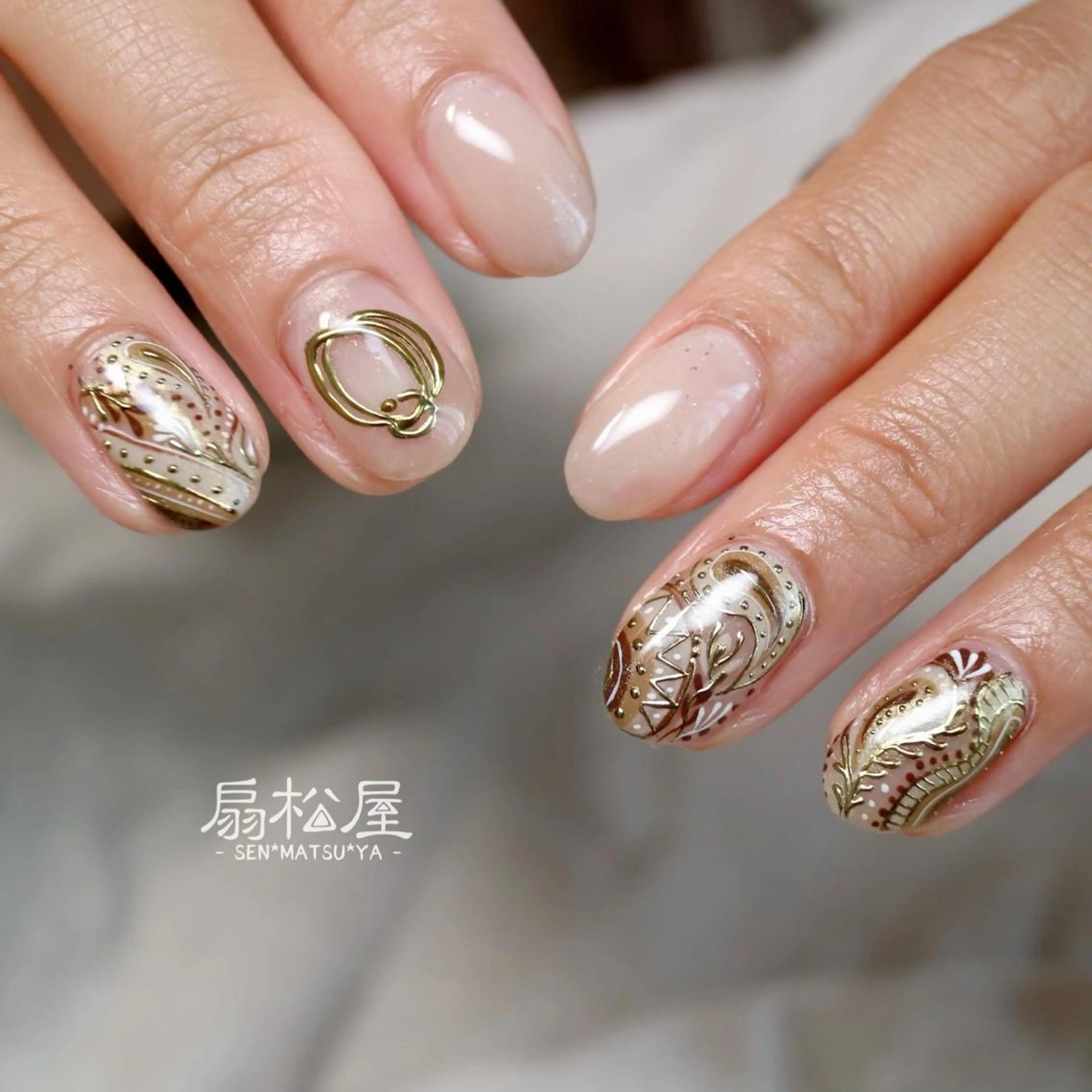 ネイル 扇松屋 marie.nのネイルデザイン