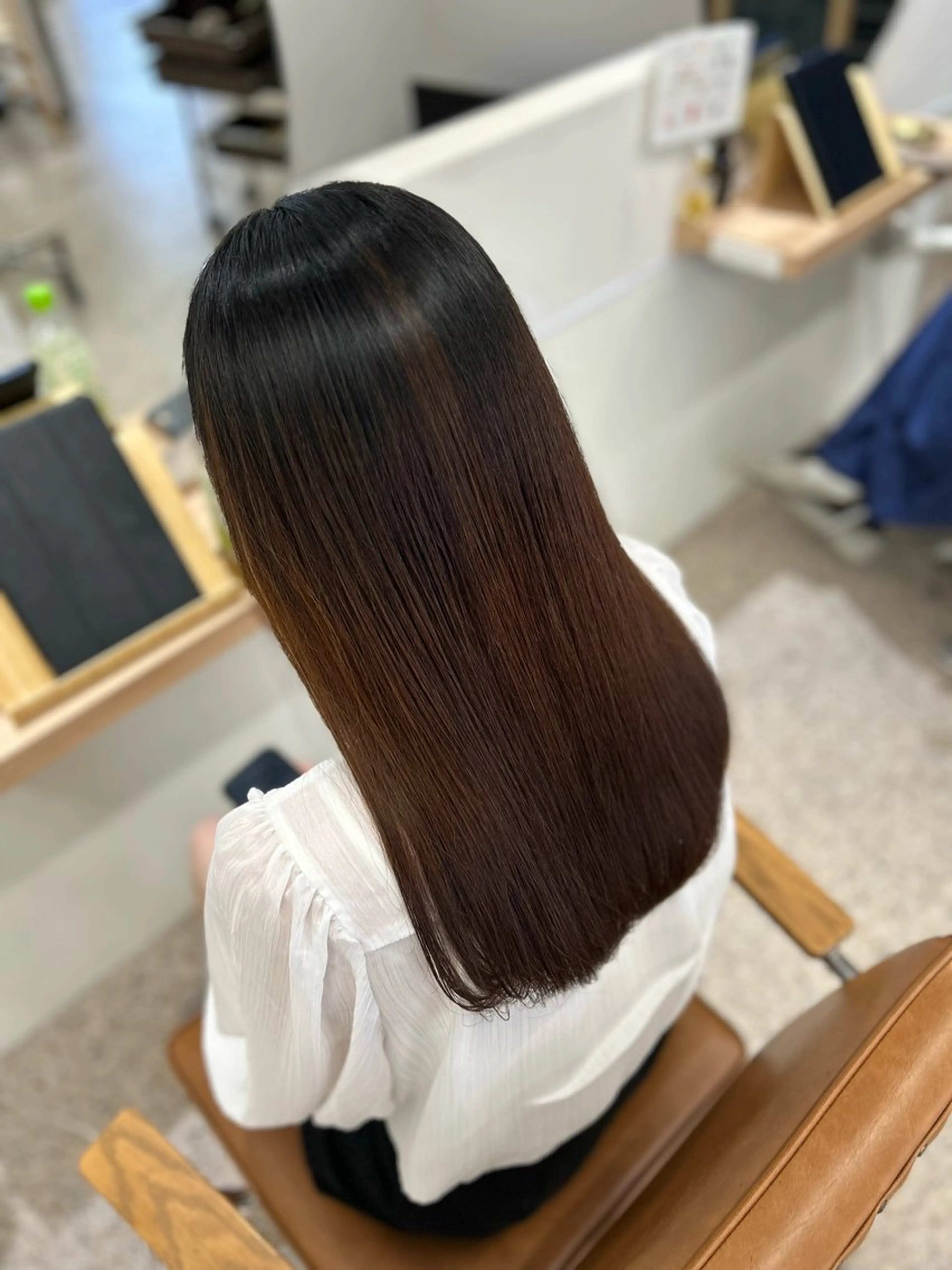 ロング 縮毛矯正 unica by milly 【緑地公園】所属・大野 優希のヘアスタイル