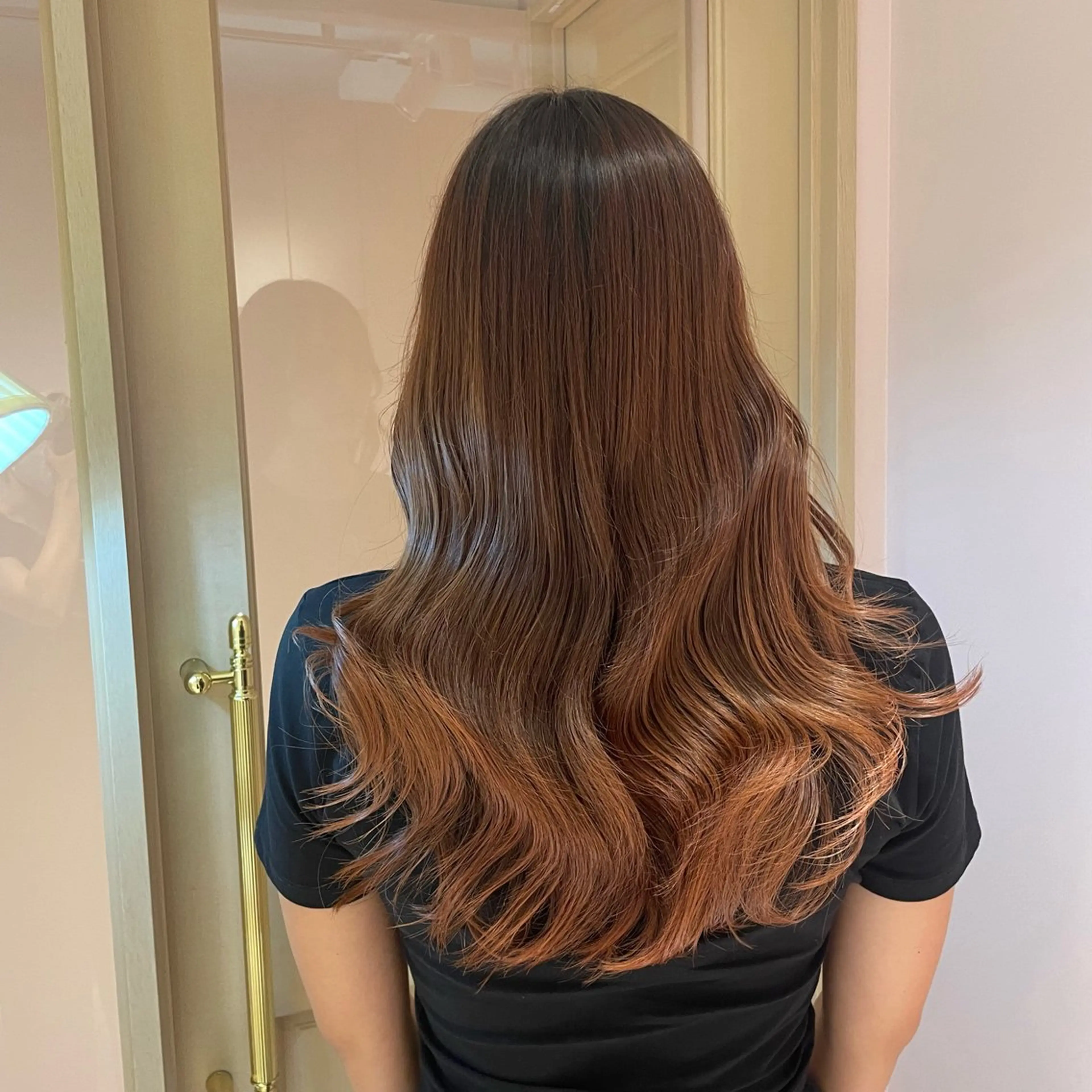 ロング ヘアカラー トリートメント ヘッドスパ マホ/日吉/髪質改善 /レイヤー/ガーリーのヘアスタイル