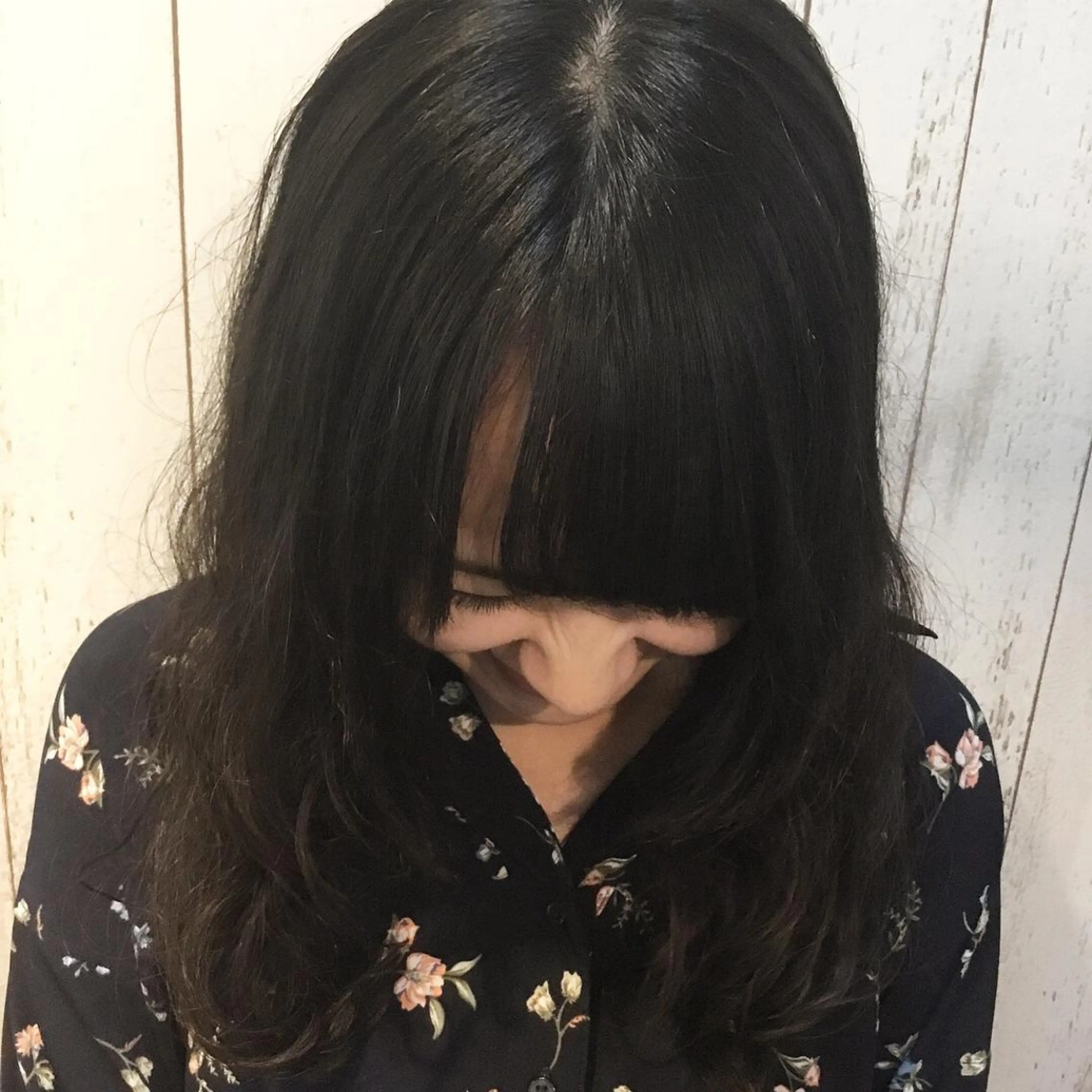 セミロング パーマ 金崎 新吾のヘアスタイル