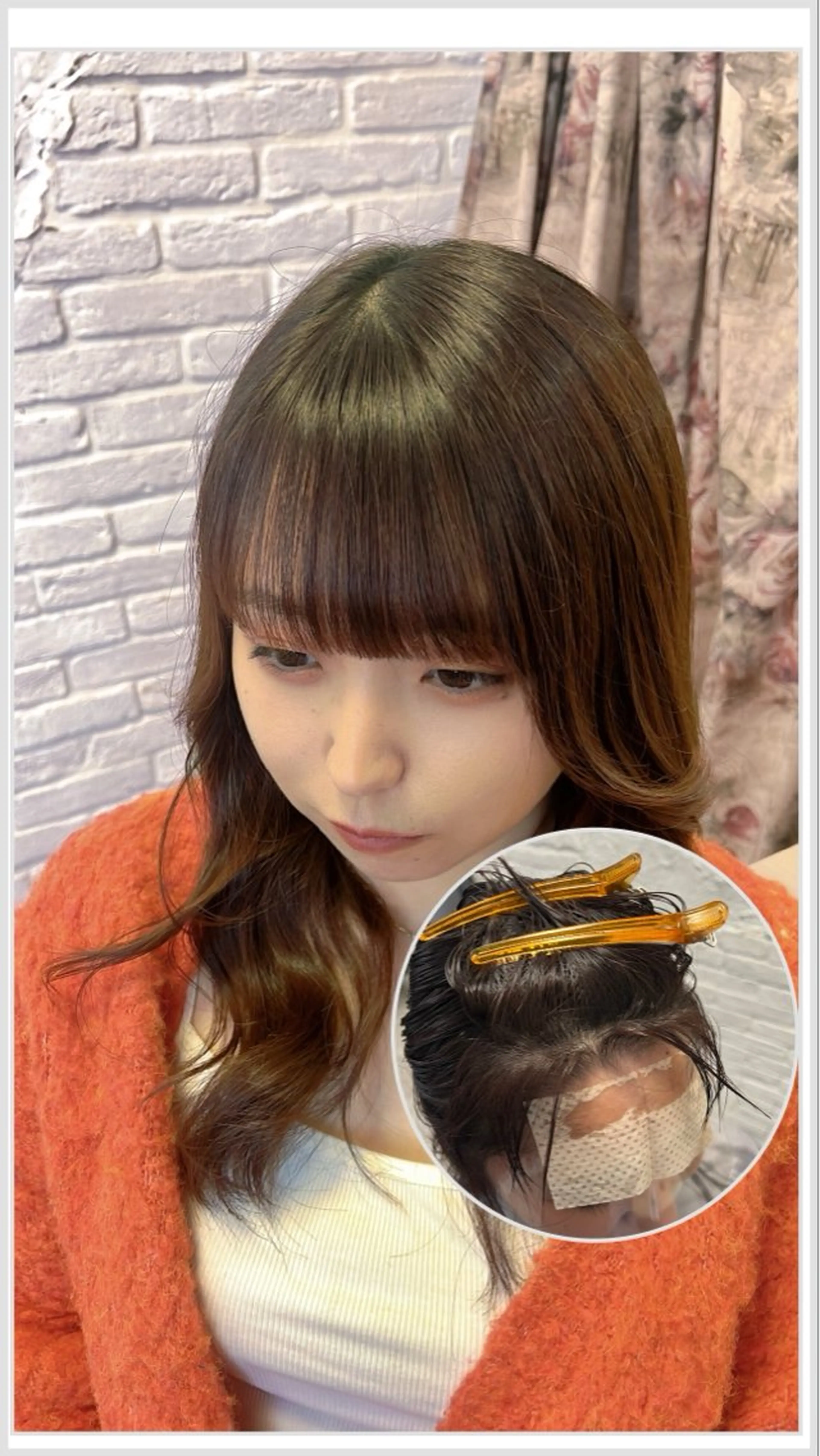 🎀【大人気メニュー】🎀クロスパーマ×前髪縮毛矯正+前髪カット+MuvTreatmentの写真