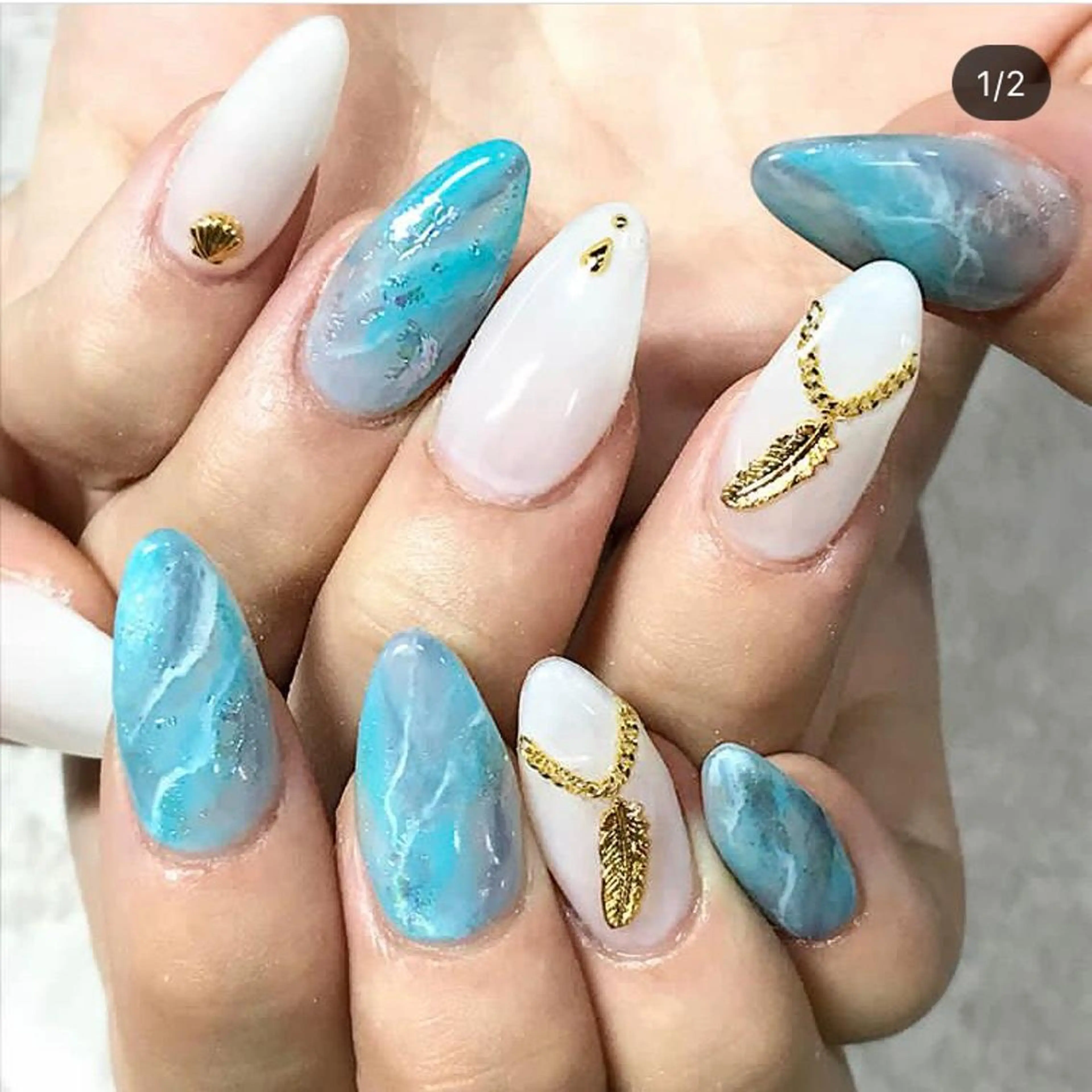 ネイル スカルプネイル 渋谷ビュレネイル Kaoruのネイルデザイン