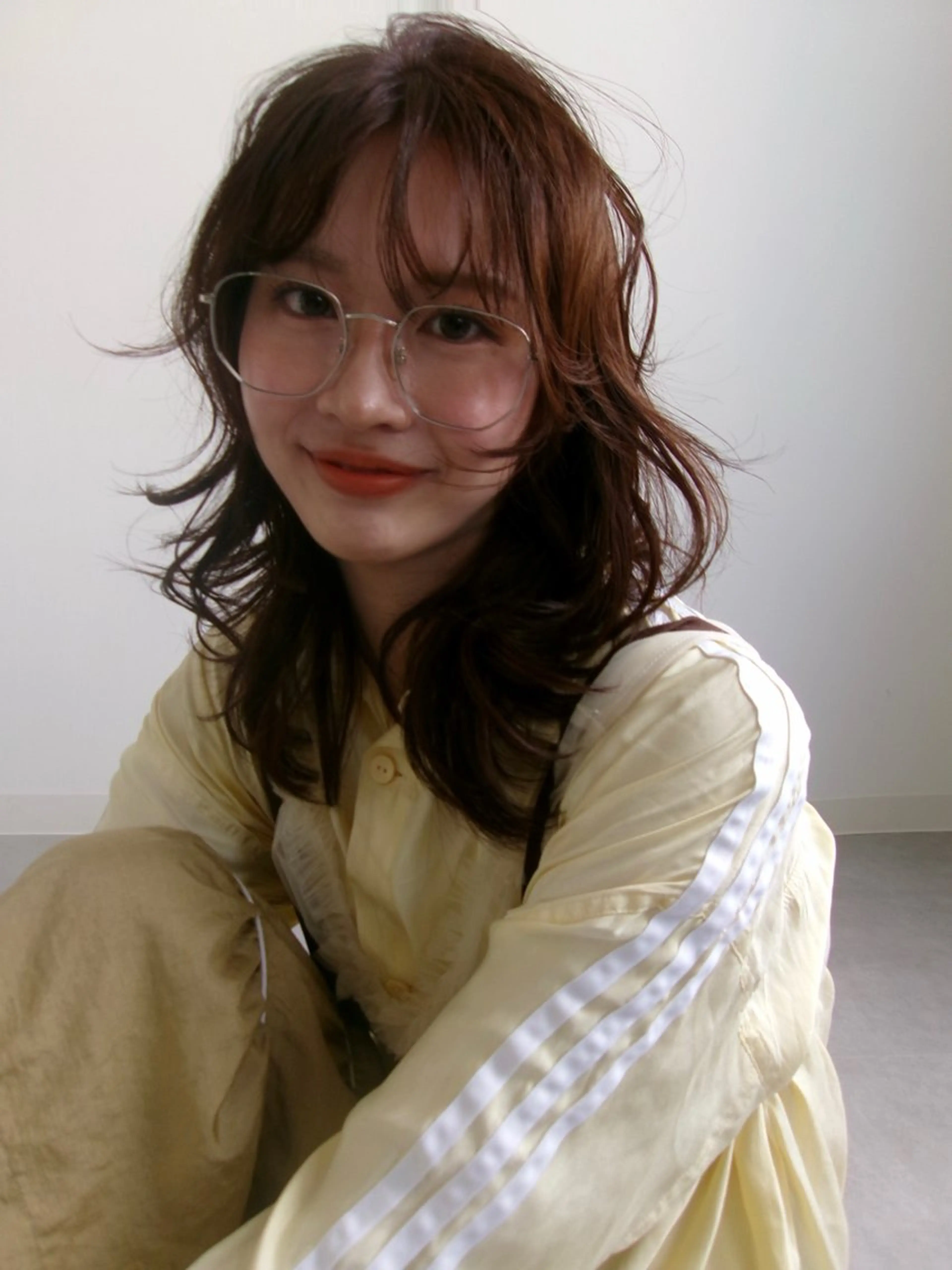 ミディアム レイヤーカット/ 透明感カラーmikuのヘアスタイル