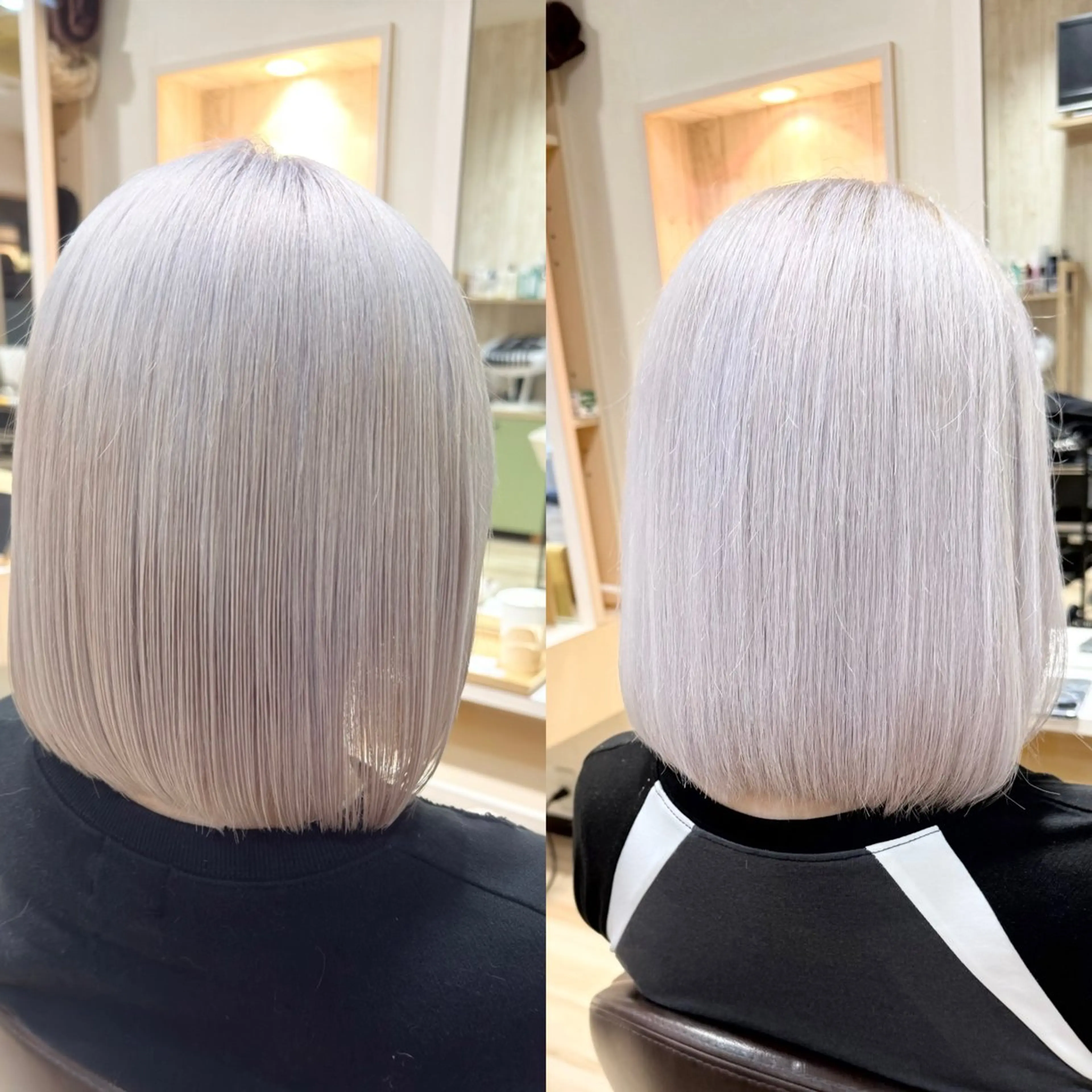 ミディアム カラー ヘアカラー 🌈派手髪ハイトーン 🌈鈴木亮太🌈のヘアスタイル