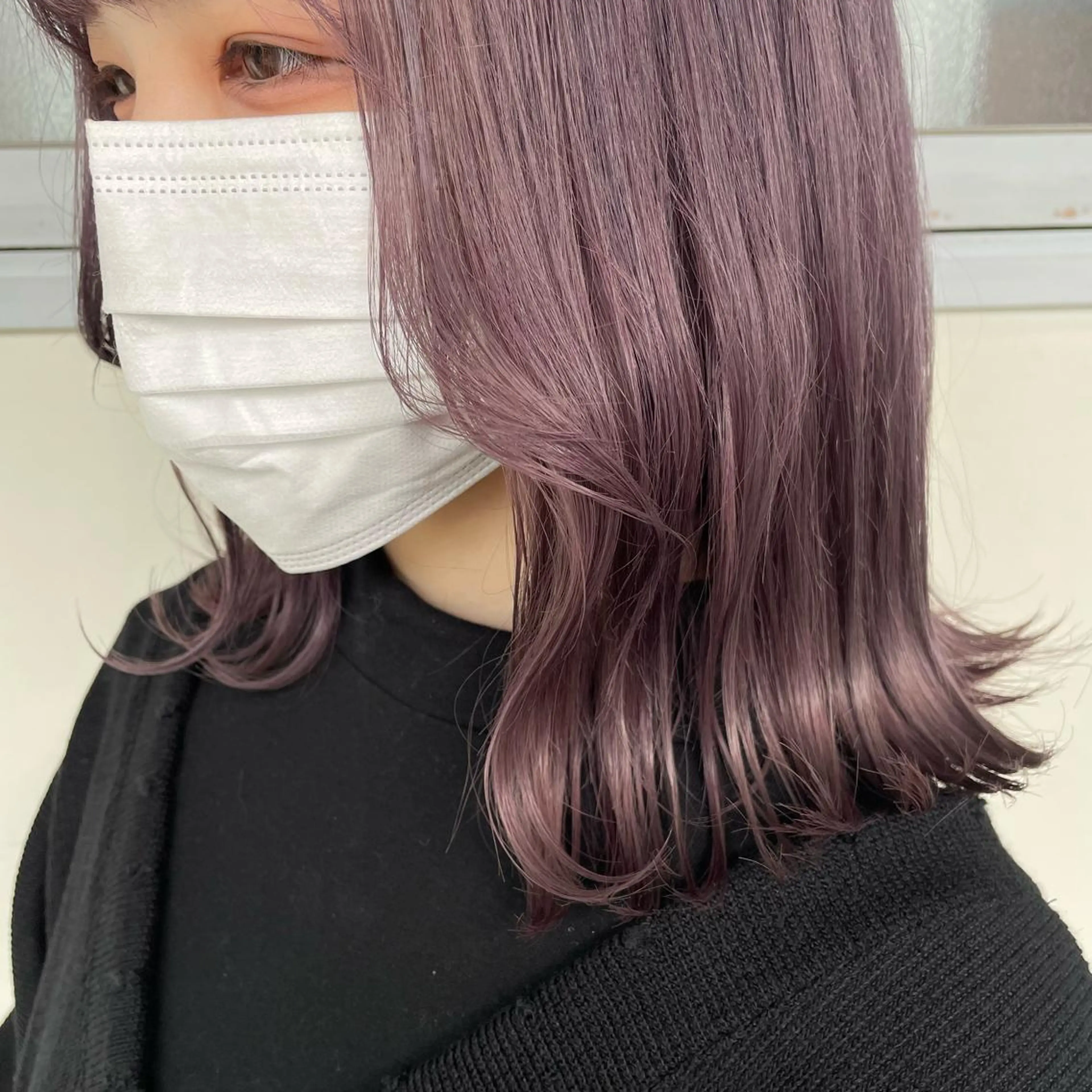 ミディアム カラー ヘアアレンジ カット ヘアカラー トリートメント maoブリーチ無し 似合わせカラーのヘアスタイル