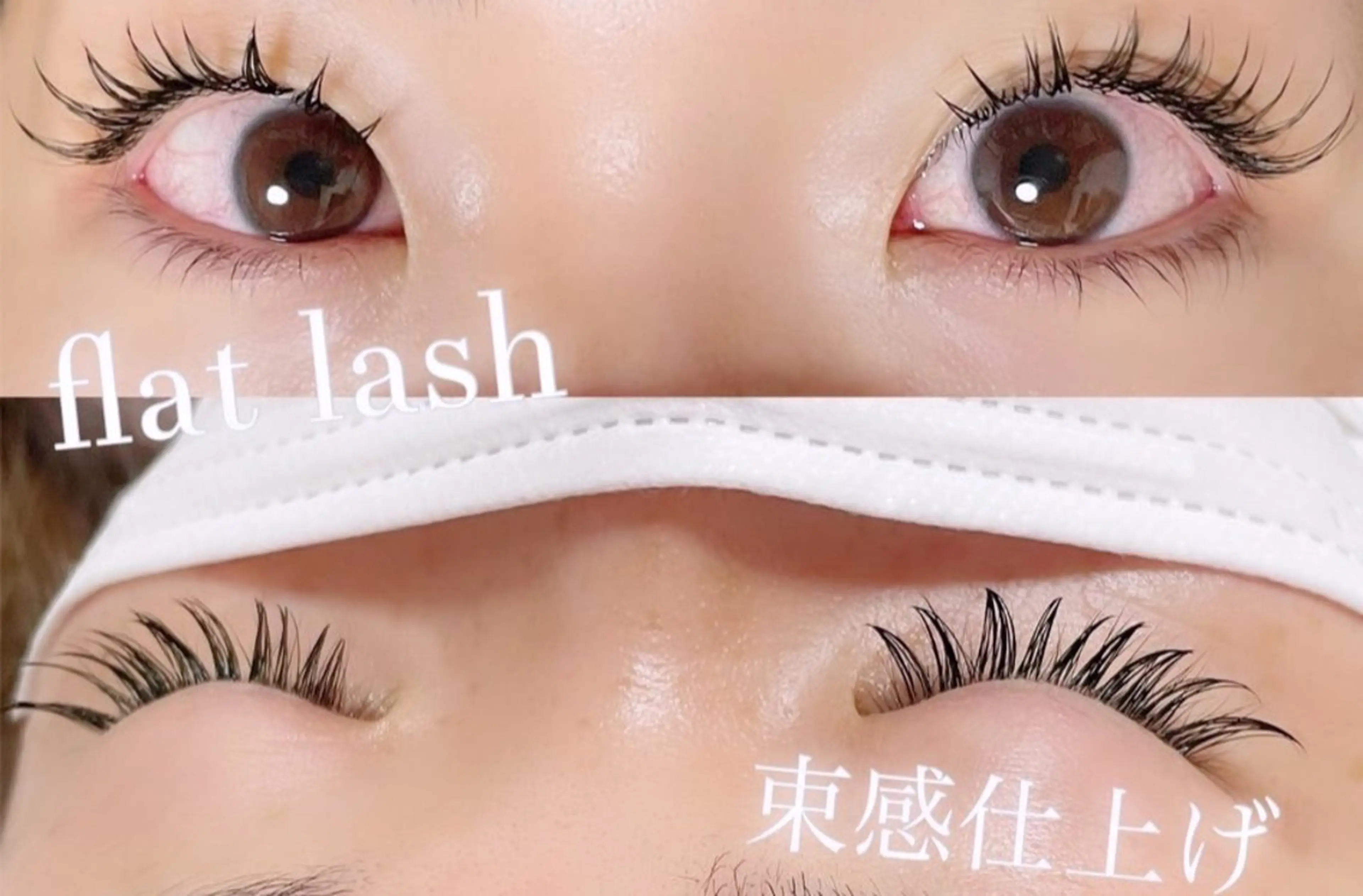 マツエク・マツパ 付け放題 束感まつ毛 フラットラッシュ まつげパーマ 下まつげエクステ Anela .のマツエク・マツパデザイン