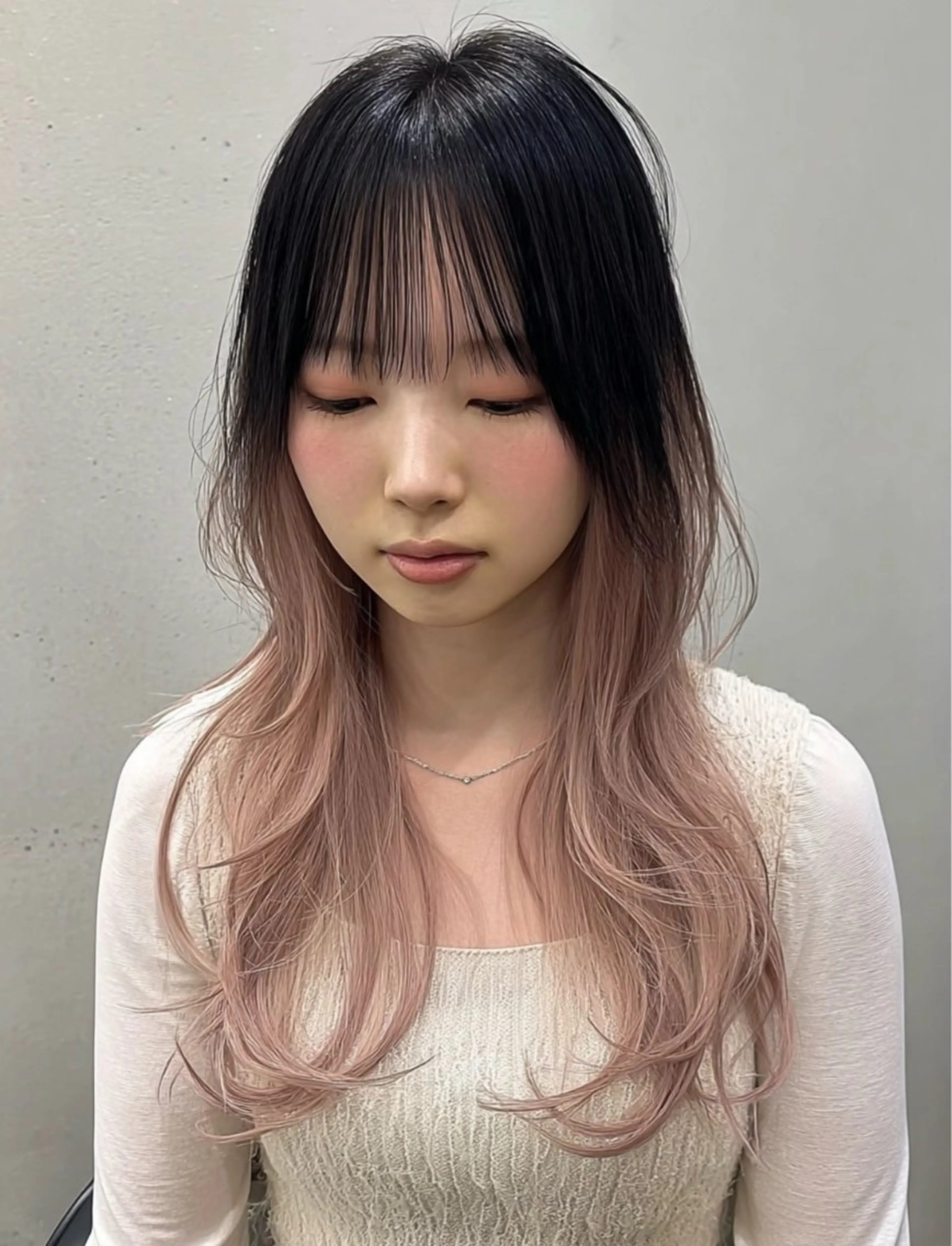 セミロング プルエクステ シールエクステ エクステ ヘアカラー エクステ ブリーチ/エクステ/ grow渋谷のヘアスタイル