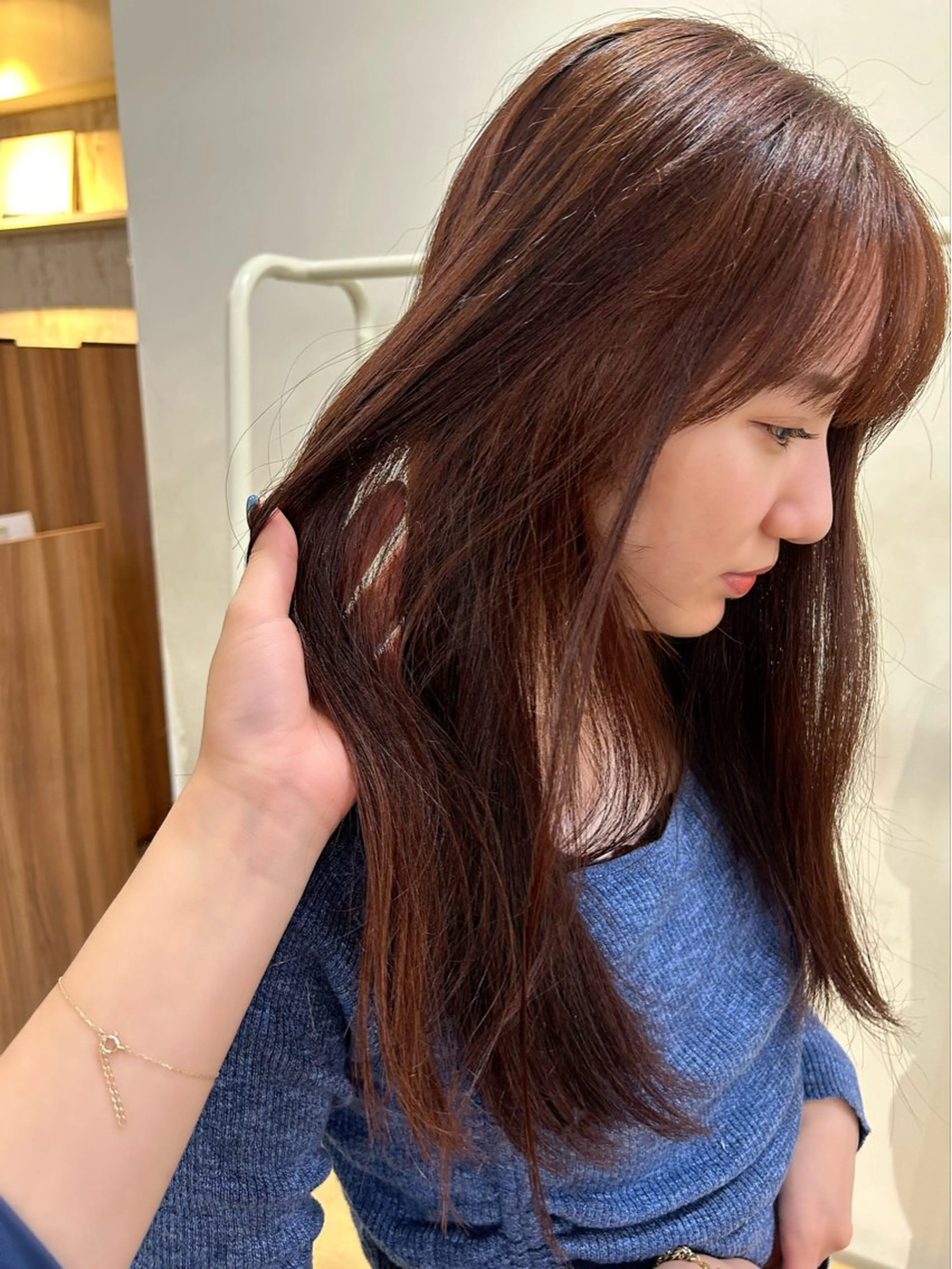 ロング 髪質改善 顔周り/レイヤー/ 透明感/あやか💕のヘアスタイル