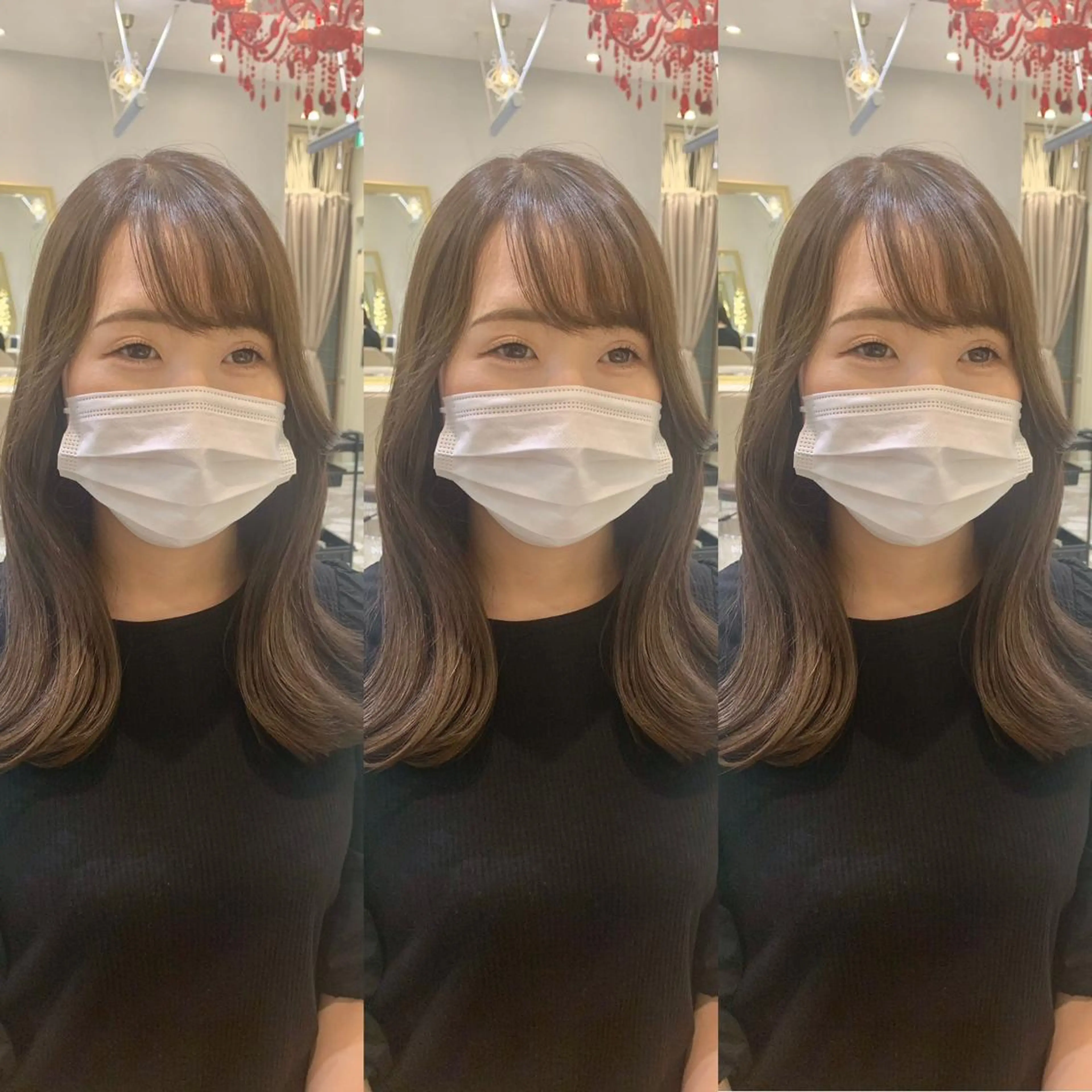 セミロング カラー パーマ ヘアアレンジ メンズ キッズ ネイル マツエク・マツパ アイブロウ カット 縮毛矯正 トリートメント 《褒められる》 透明感カラー/小嶋のヘアスタイル