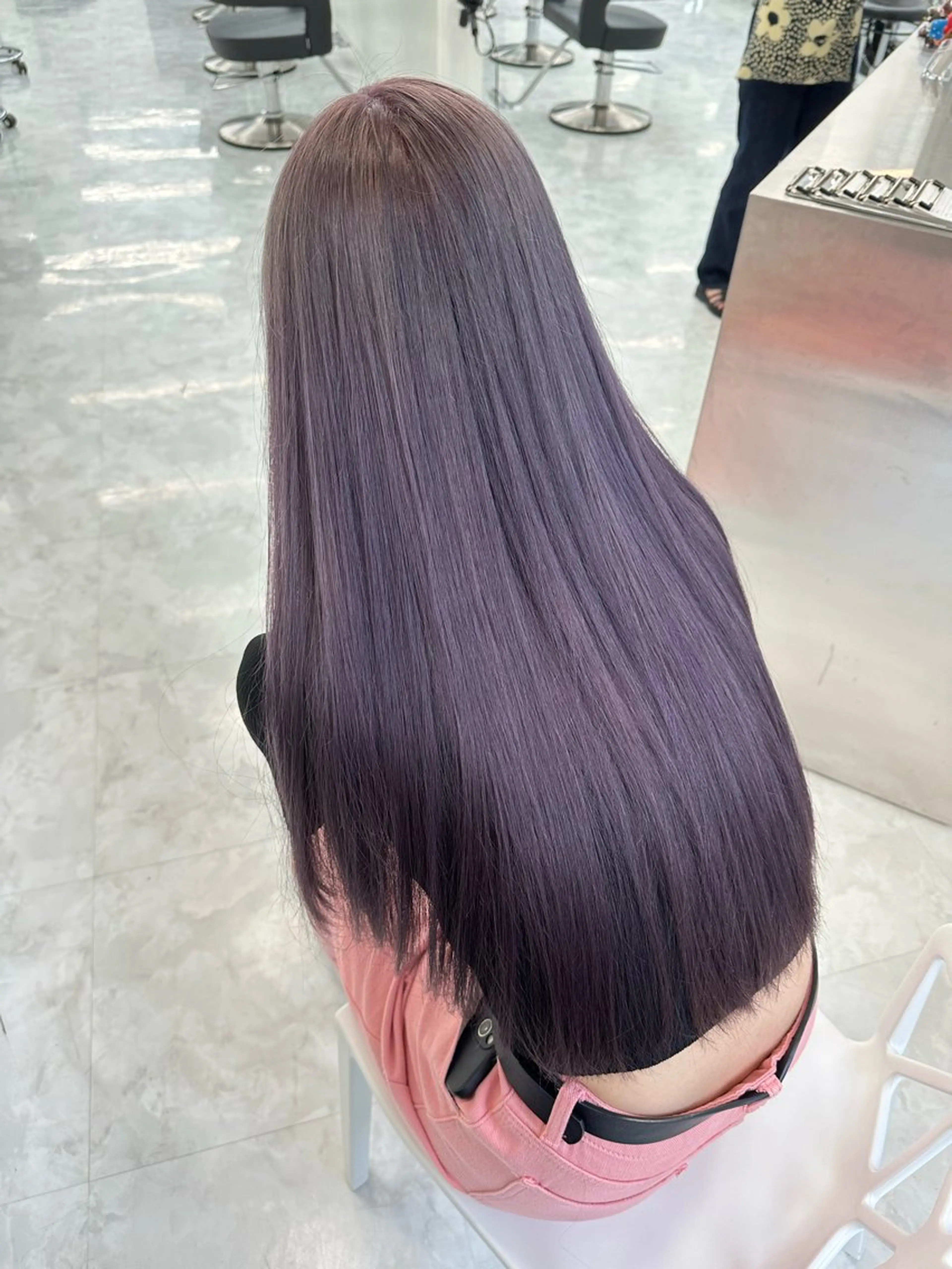 ロング カラー ダブルカラー 韓国レイヤーKYONのヘアスタイル