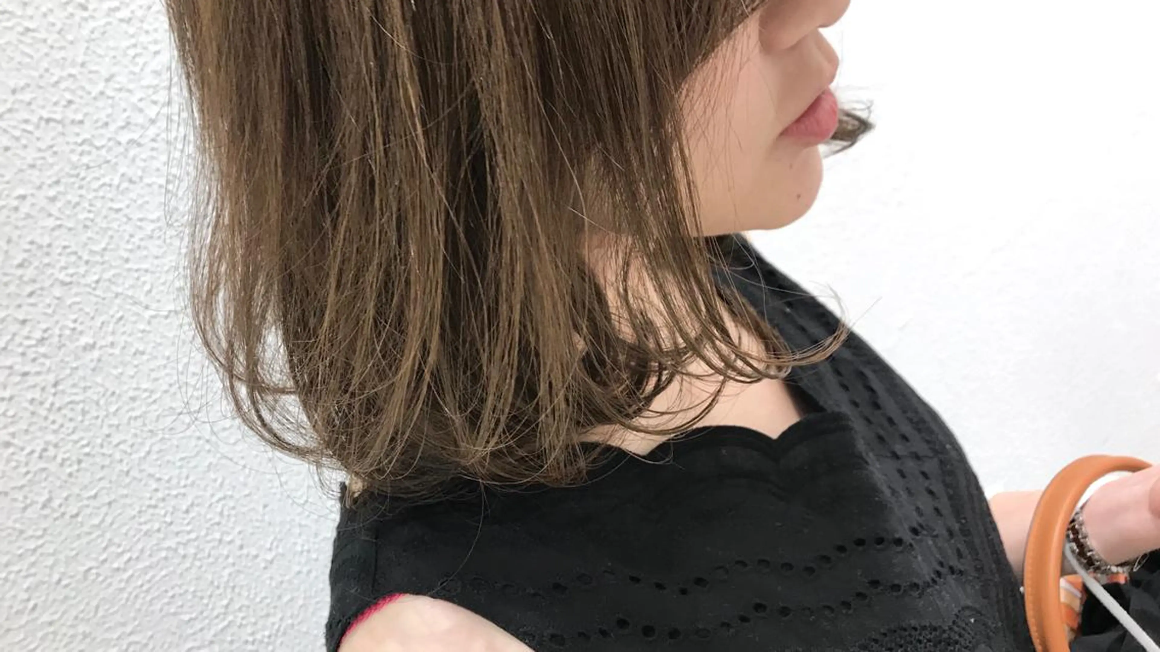 ミディアム カラー 透明感カラー イルミナカラー ウエモト　タク ショート/レイヤーのヘアスタイル