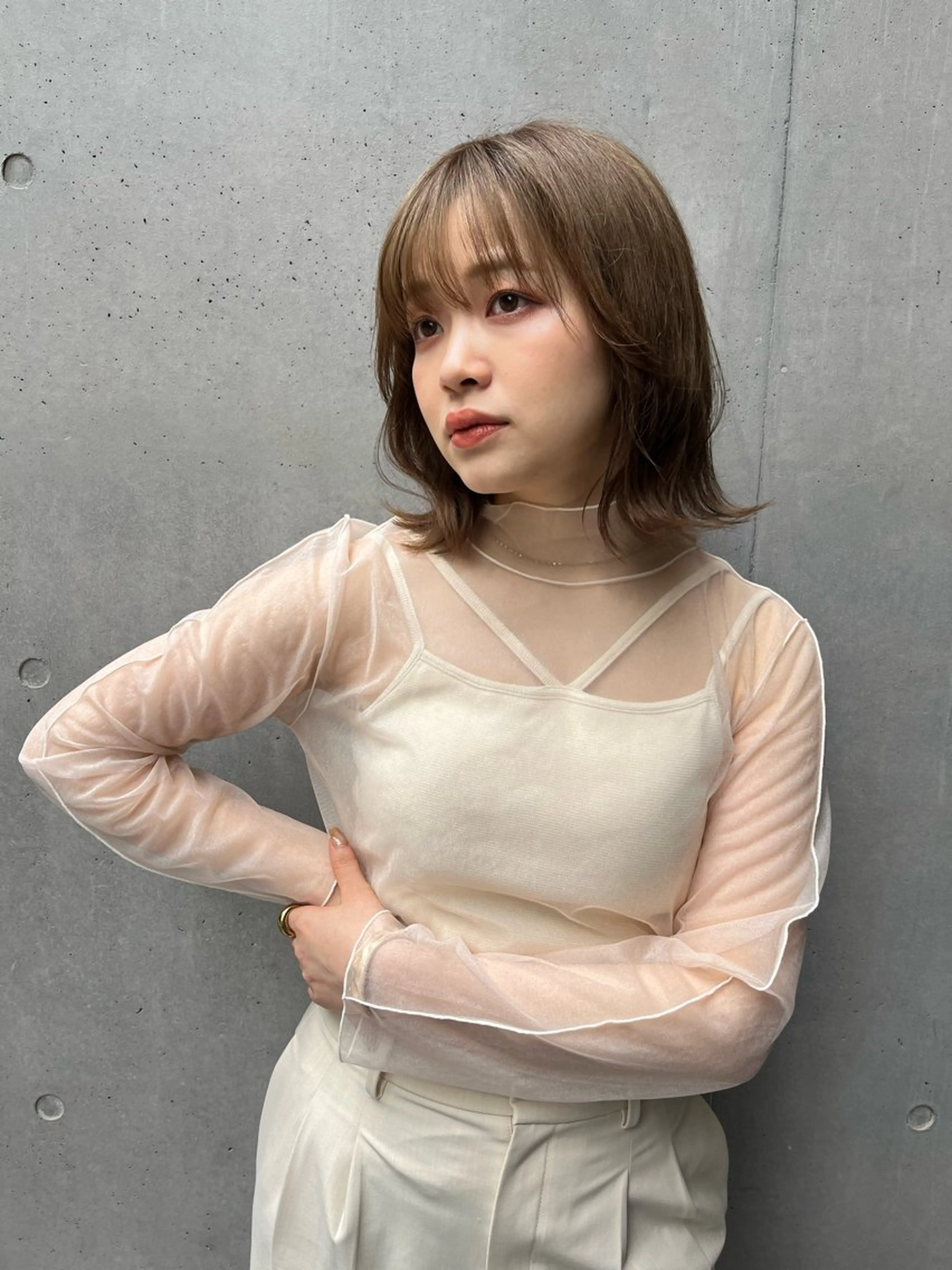 ミディアム カラー 浦和Lond 山本賢人のヘアスタイル