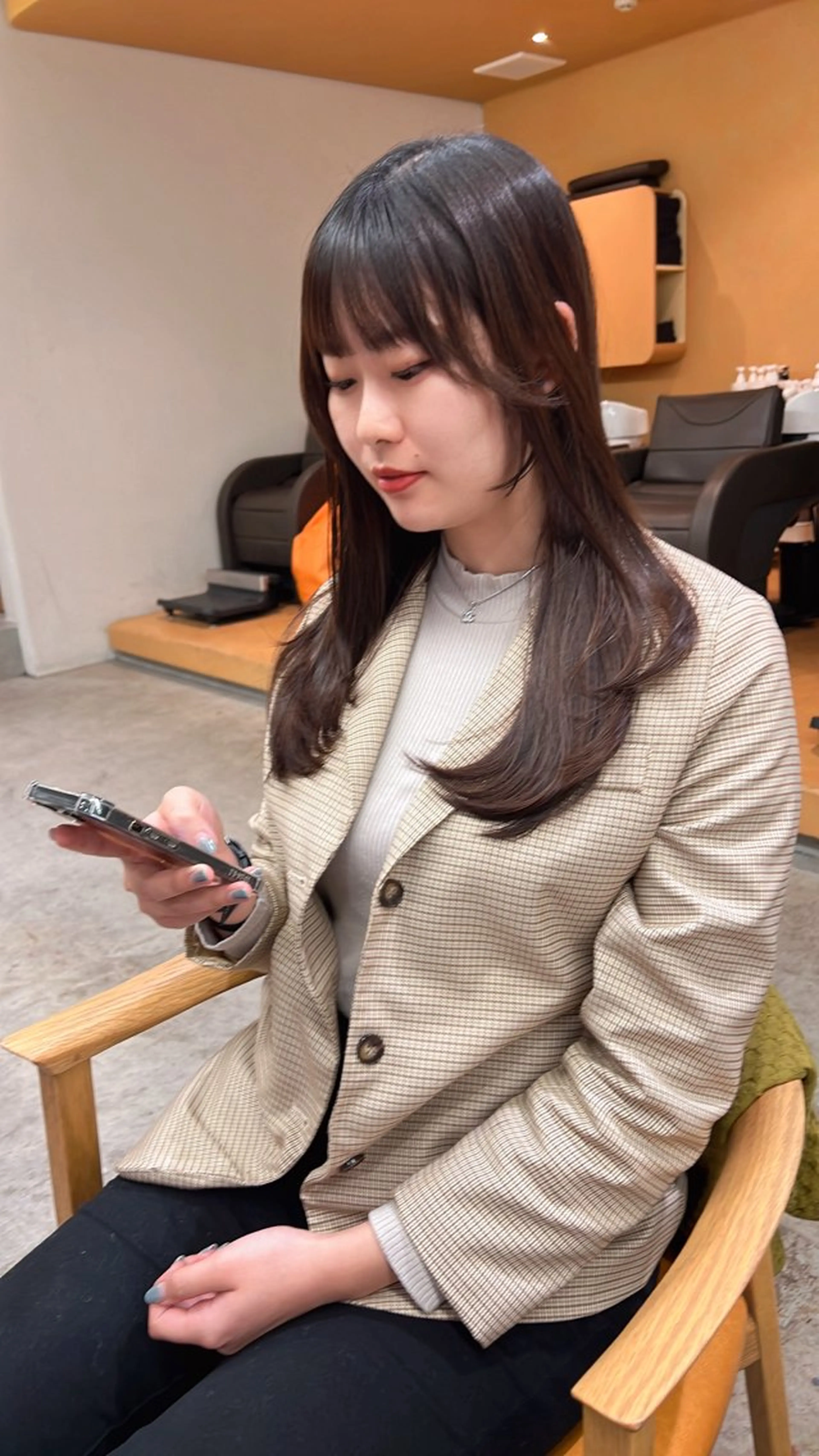 ロング レイヤーカット ロング カット 誰よりも丁寧なカット 🍀小林輝のヘアスタイル