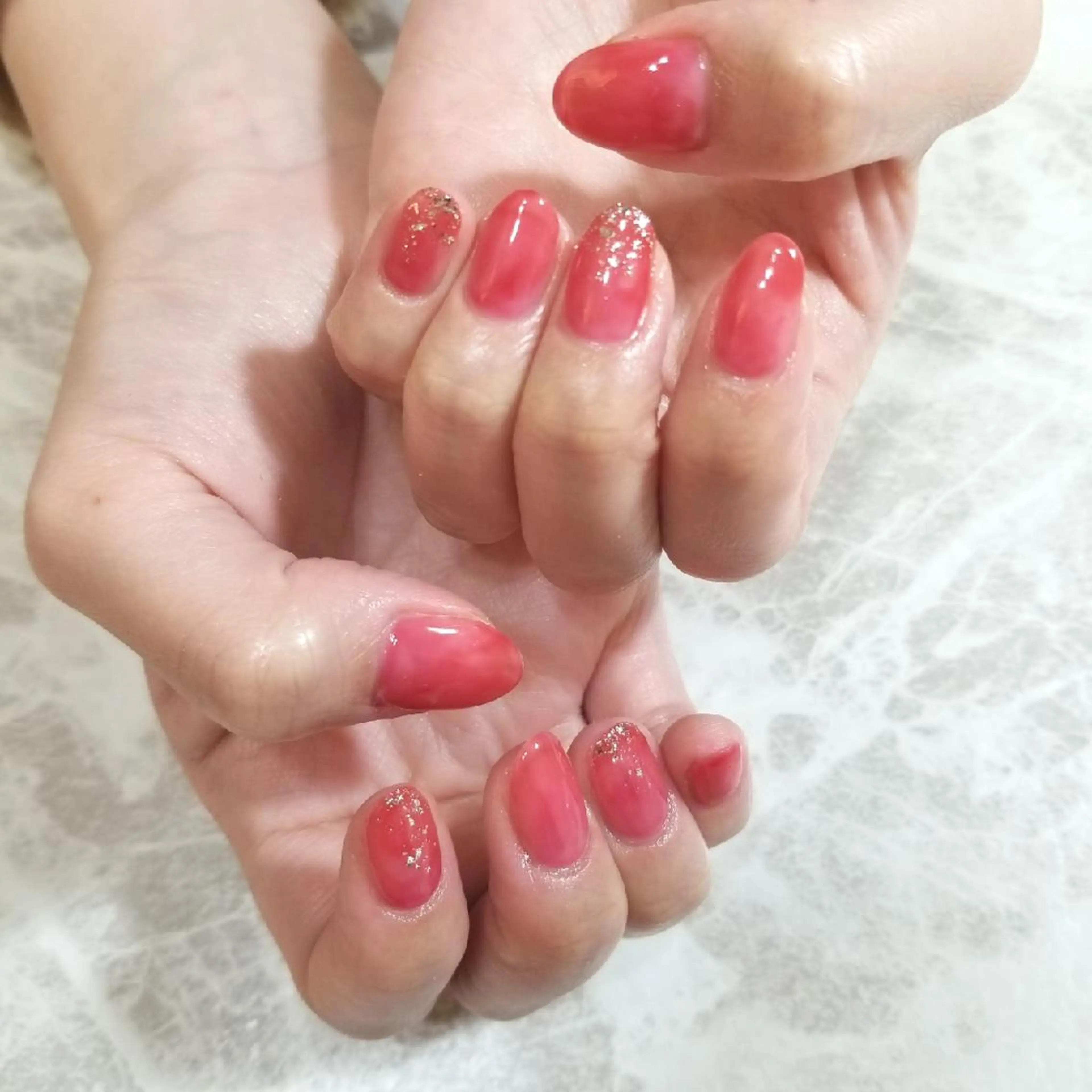 ネイル ラメ(グリッター) ハンドネイル nailatelier nijiiro.所属・nijiiro🌈 サトウのネイルデザイン