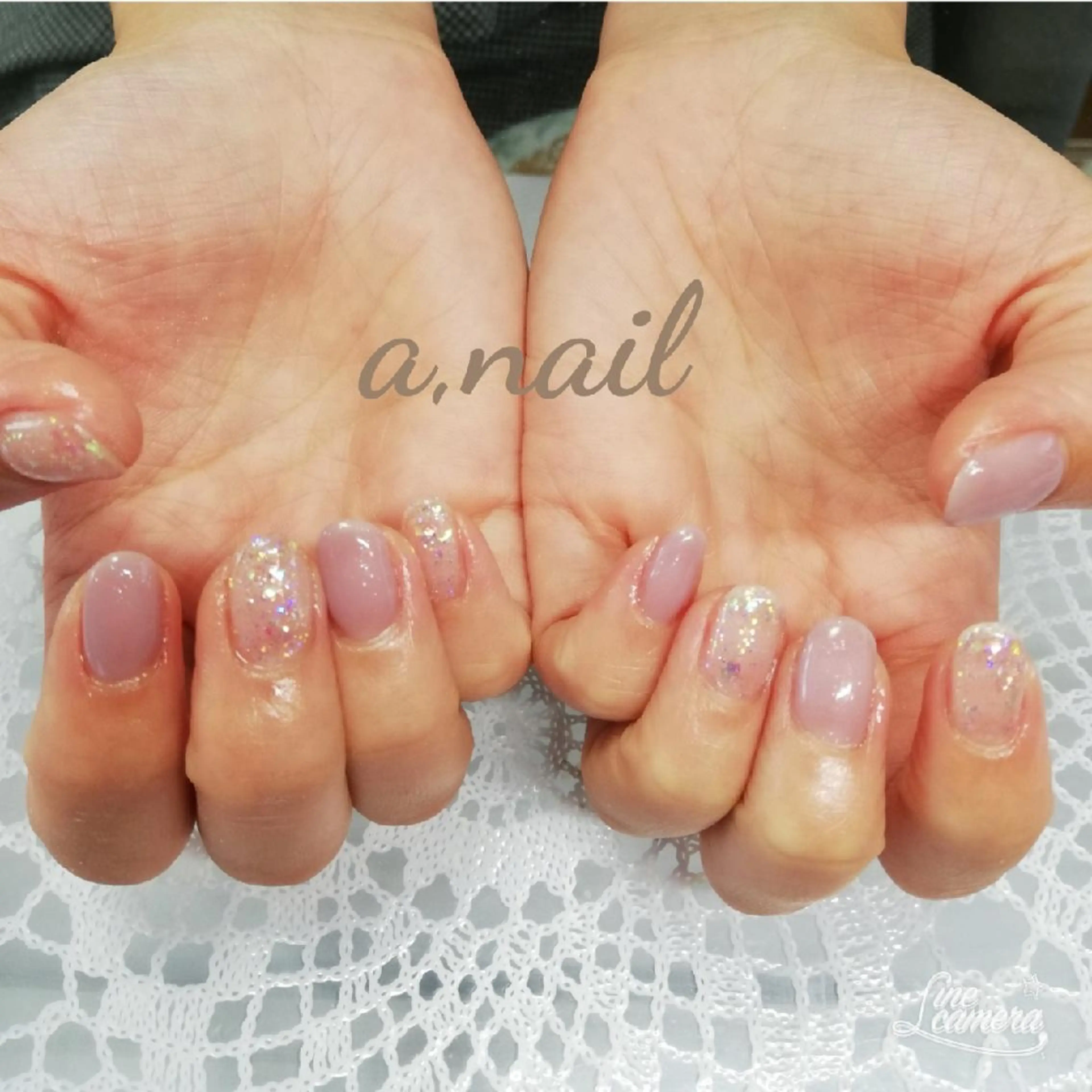 ネイル オーロラネイル ワンカラーネイル シンプルネイル ハンドネイル ネイルサロン エーネイルのネイルデザイン