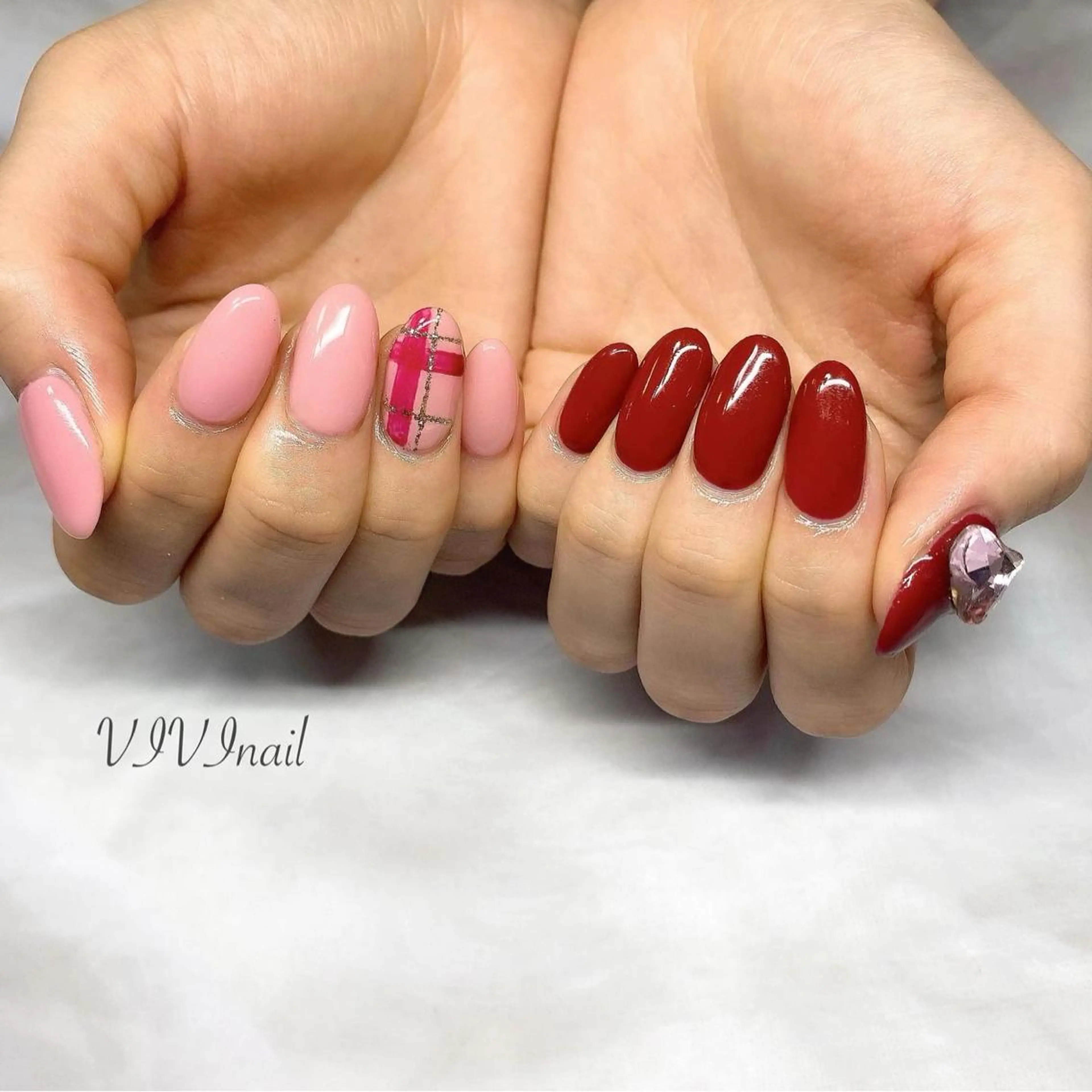 ネイル 冬ネイル ハンドネイル vivi nailのネイルデザイン