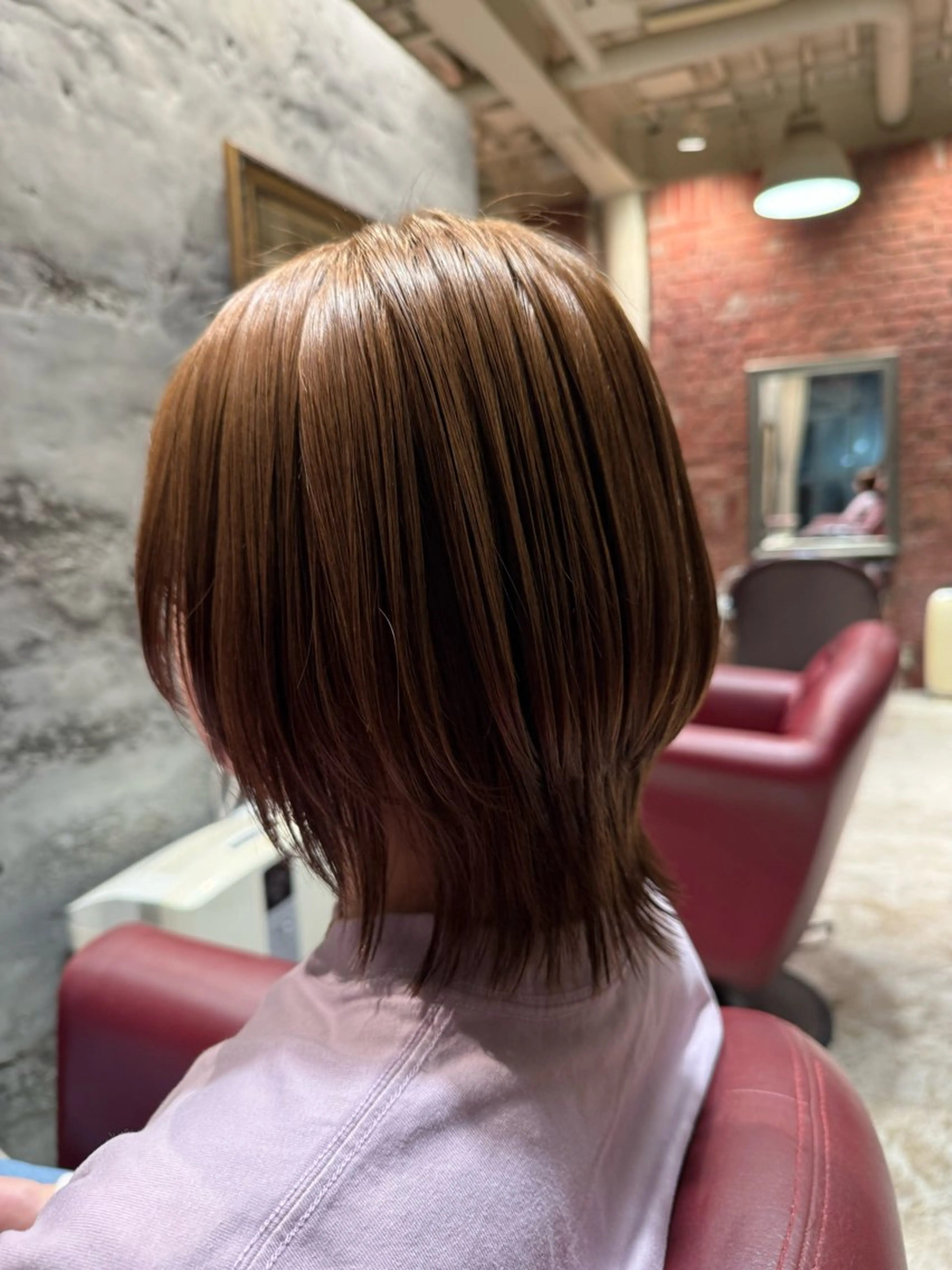 ミディアム カット ヘアカラー 高橋 葵のヘアスタイル