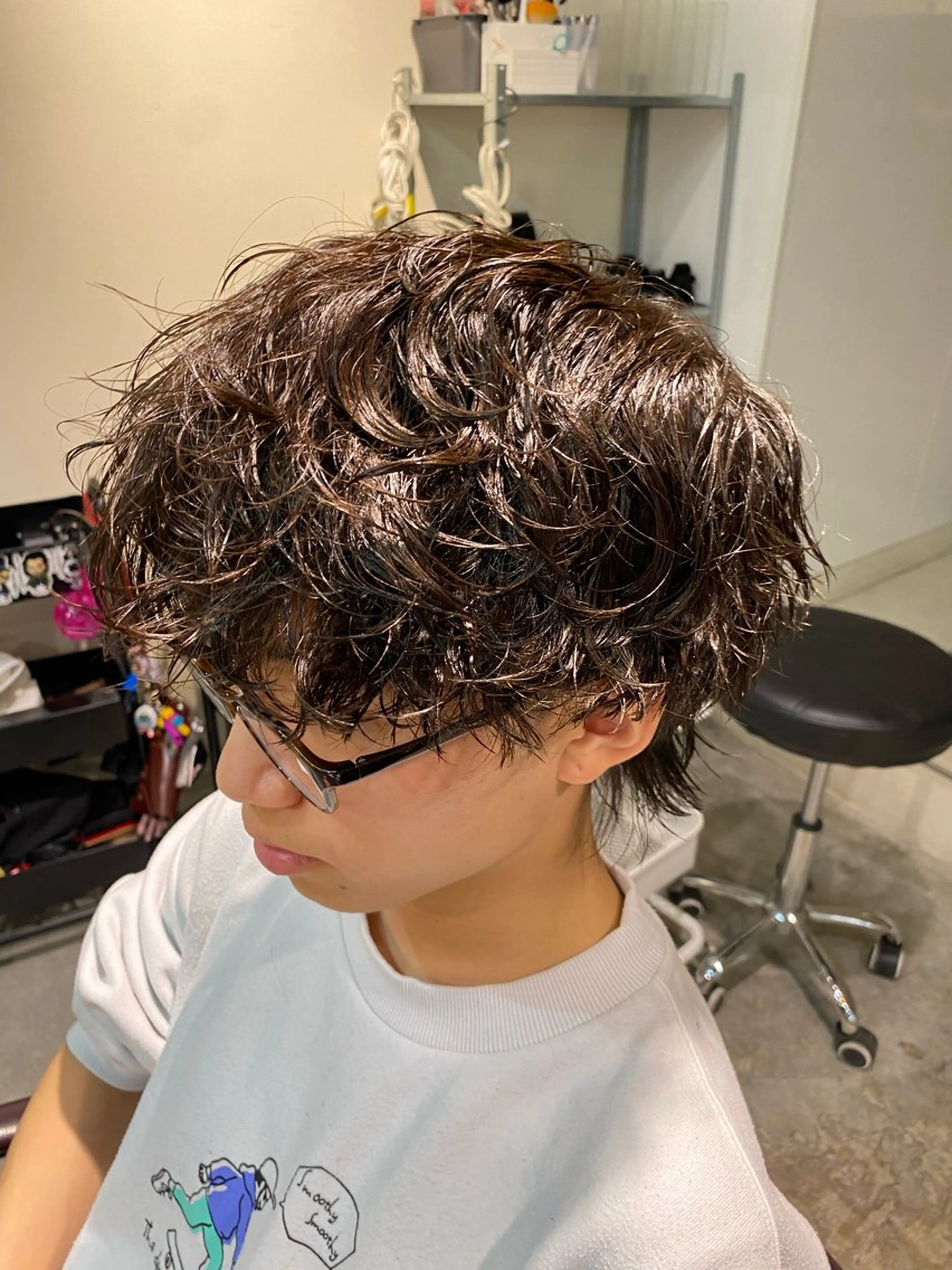 【メンズ限定】🌳スパイラルパーマ＋刈り上げマッシュ🌳💥初めてパーマをする人もやりやすいパーマです💥イメチェンに！の写真