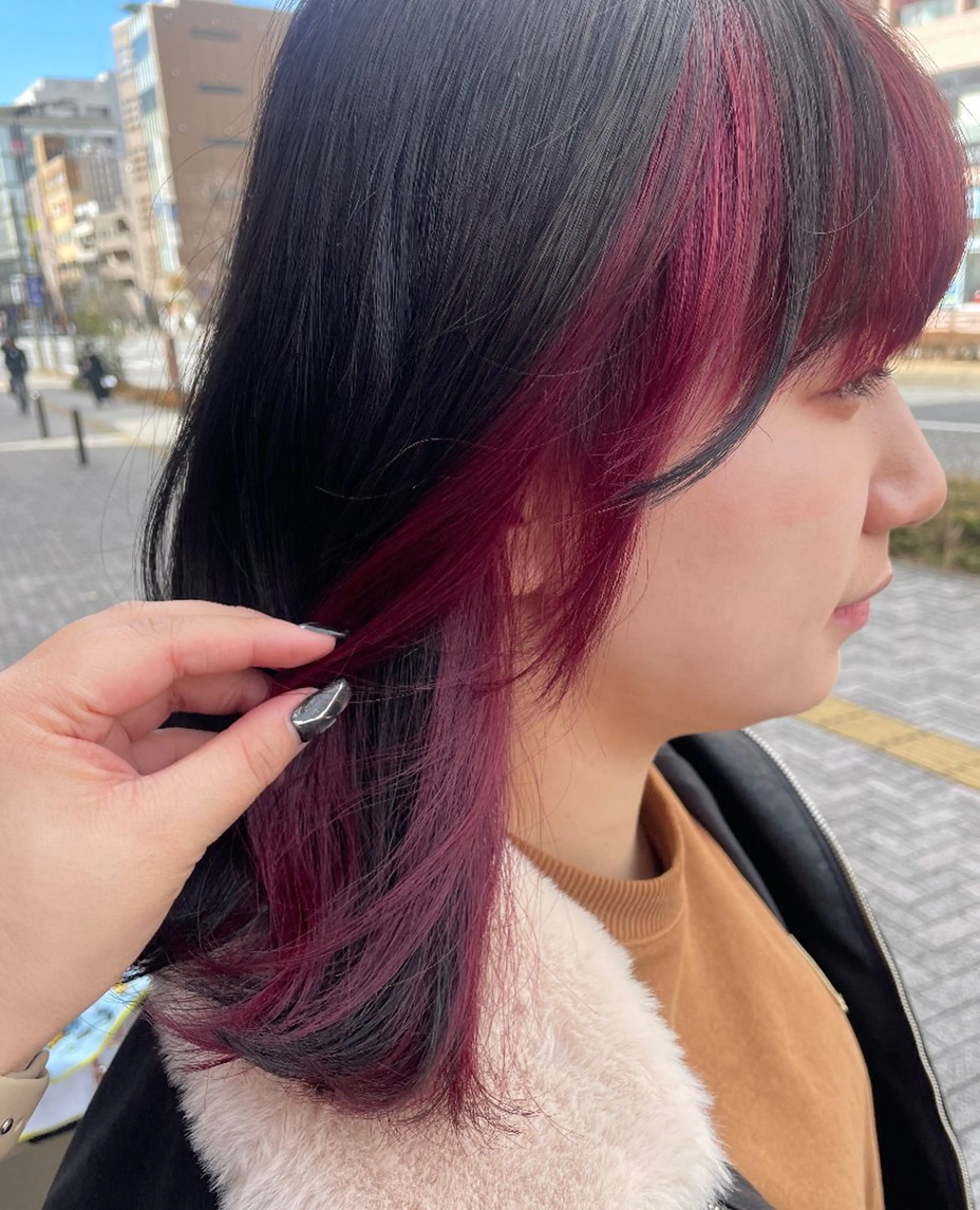 セミロング カラー ヘアカラー トリートメント 💞暖色カラー 💞risaのヘアスタイル