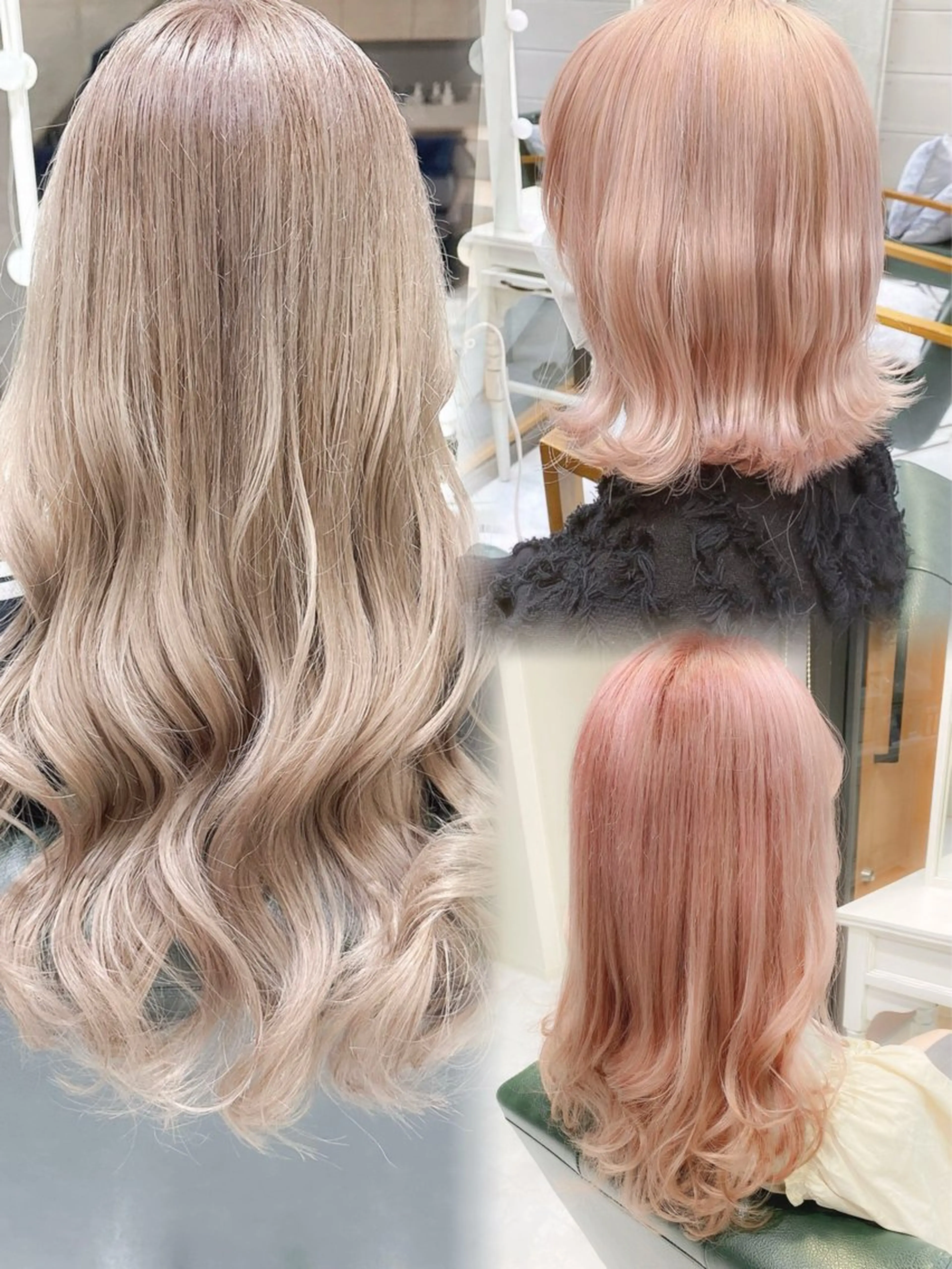 \\NEW//🫧🍑ベージュ系カラー限定🍑🫧ブリーチ2回＋カラー+トリートメントの写真